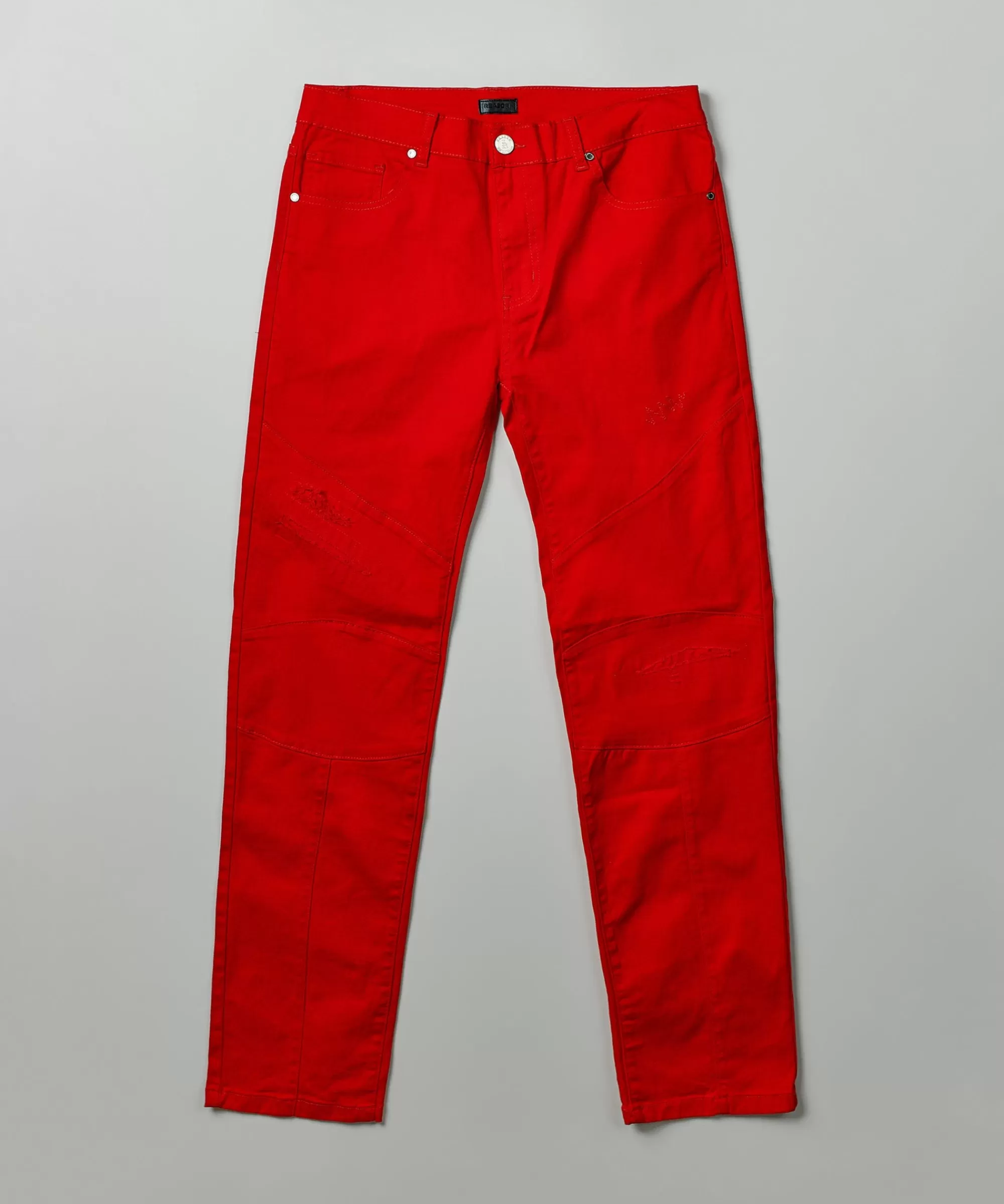 Best Sale Adamson Ripped Detail Slim Jeans - Red Denim Jeans | Denim