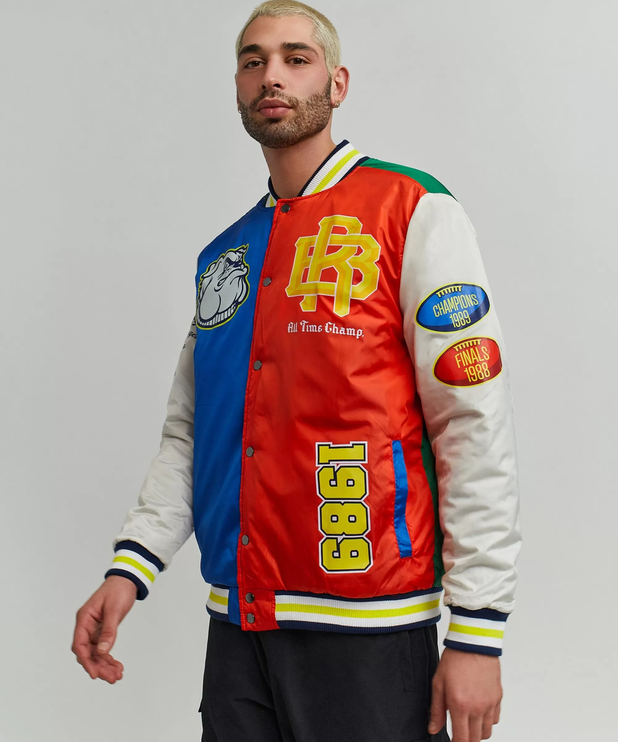 Hot All Time Champ Nylon Bomber Varsity Jacket Varsity Jackets