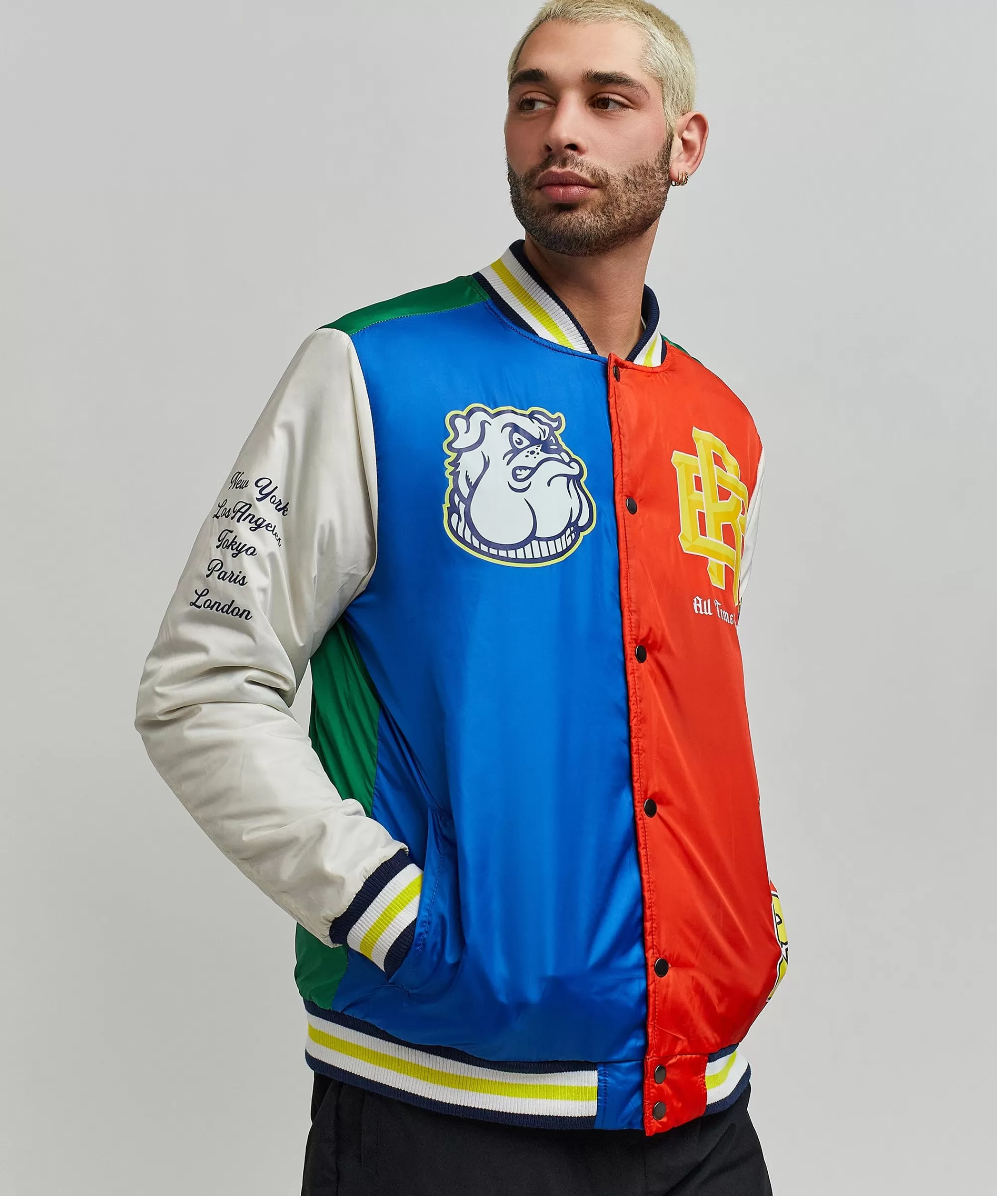 Hot All Time Champ Nylon Bomber Varsity Jacket Varsity Jackets