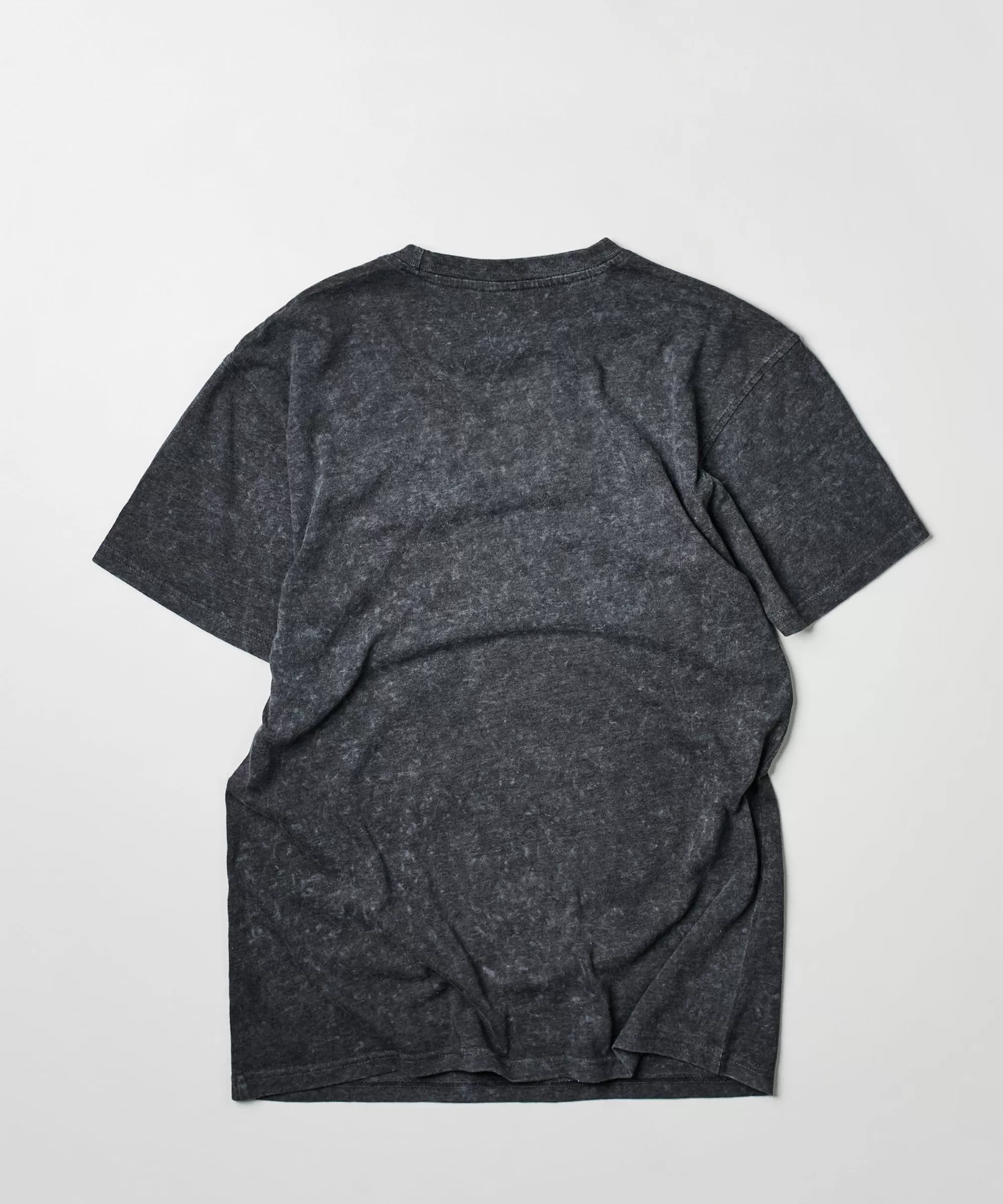 Best All We Trust Burnout Wash Short Sleeve Graphic Print Tee - Charcoal Graphic Tees