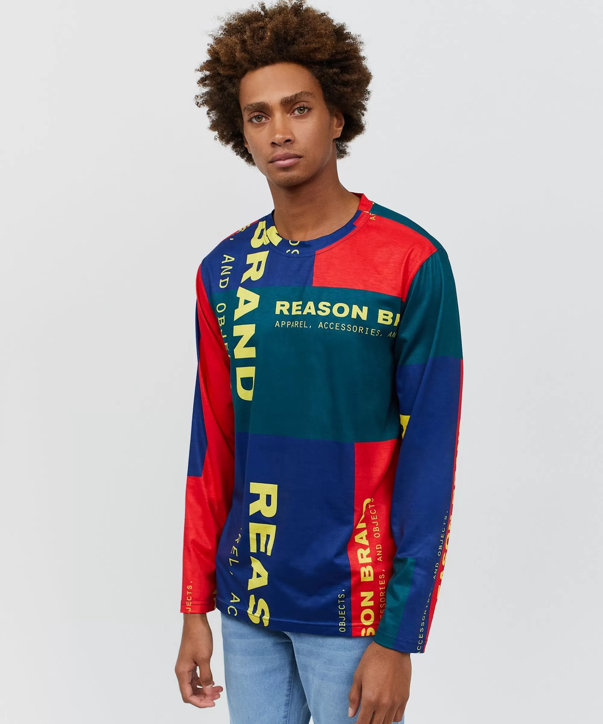 Cheap Arseno Multi Color Long Sleeve Logo Tee Graphic Tees