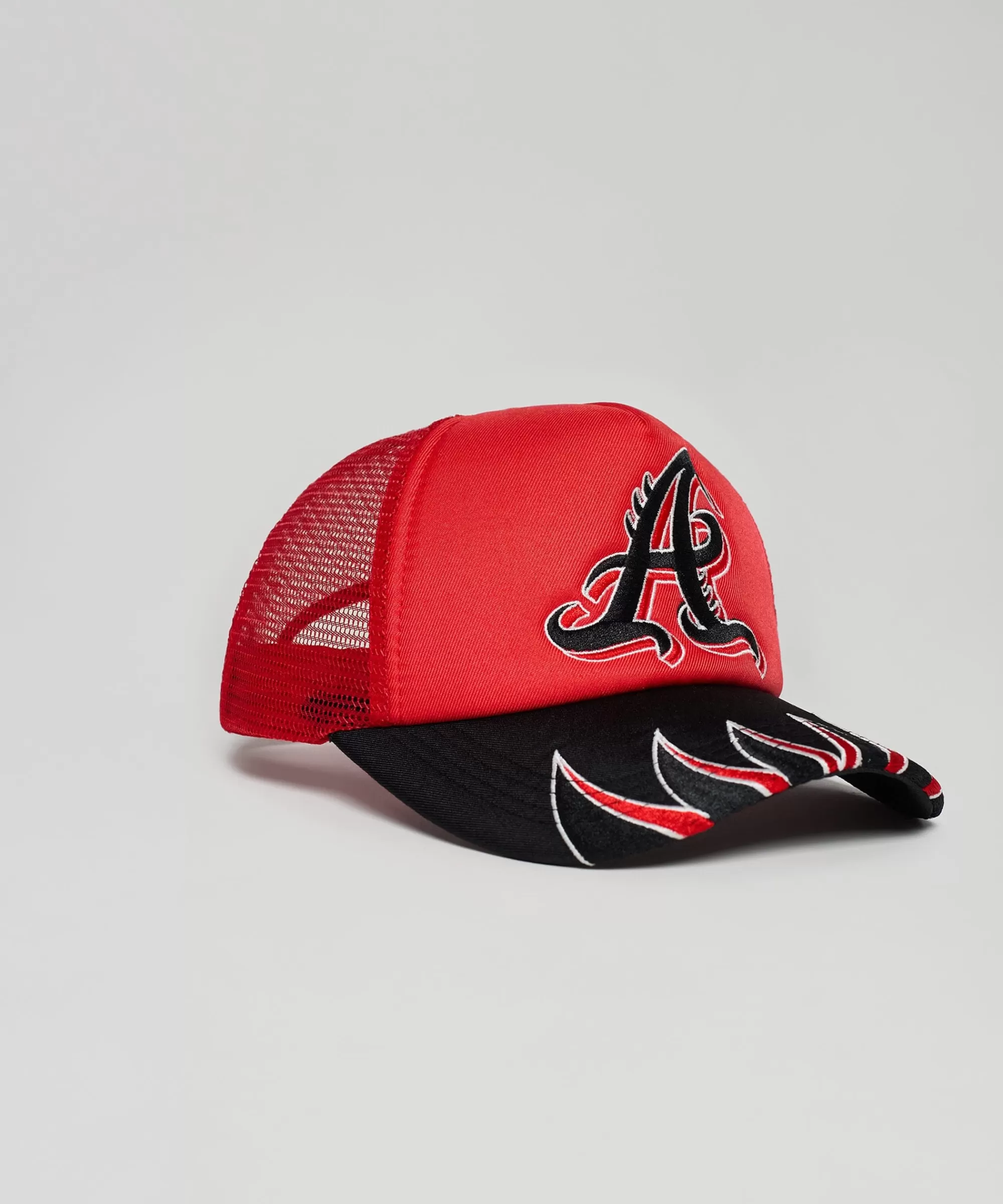 Best Sale Atlanta Embroidery Trucker Hat - Red Hats