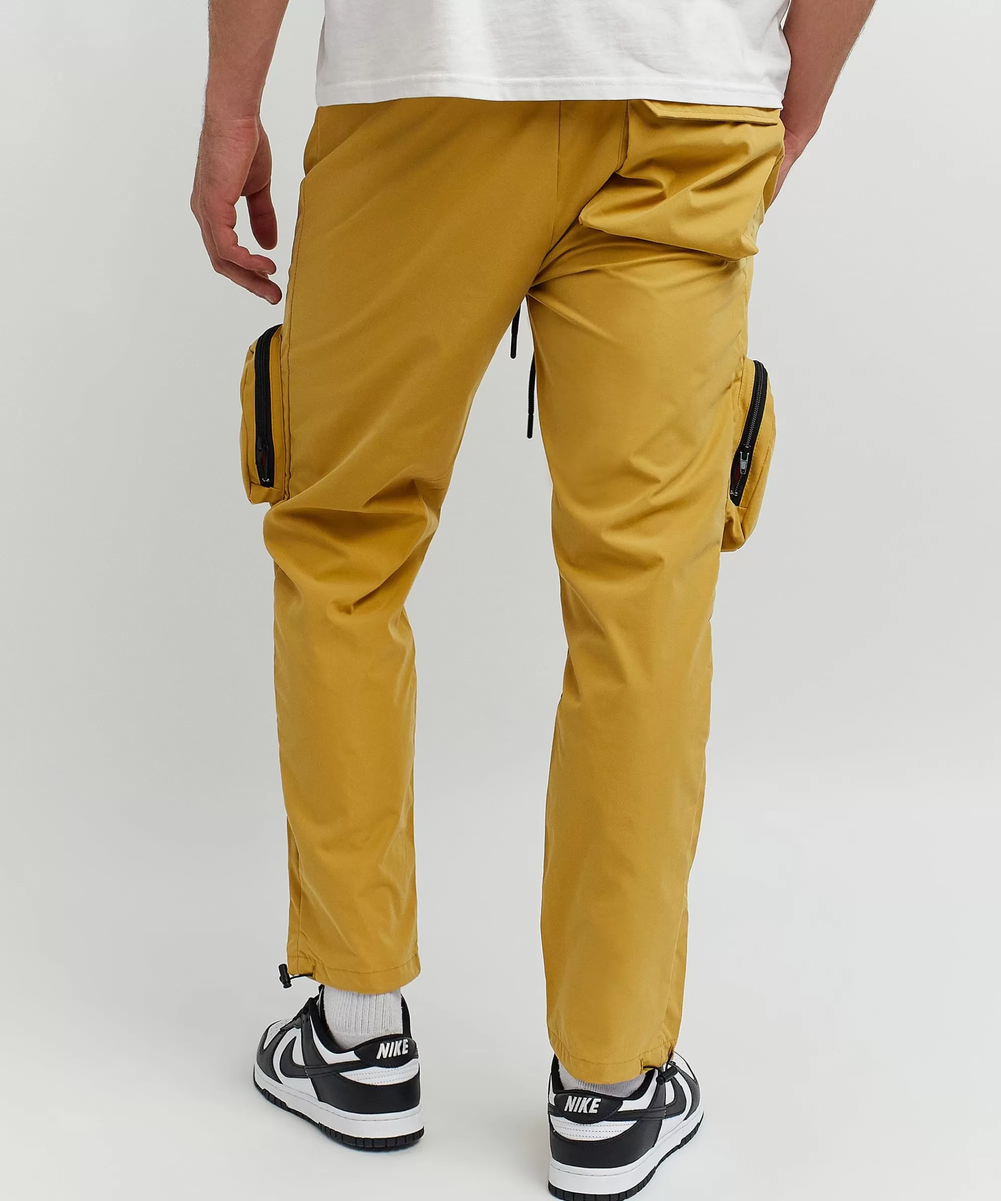 Discount Bader Cotton Twill Color Block Utility Joggers - Tan Shop All Bottoms | Cargo & Utility Pants