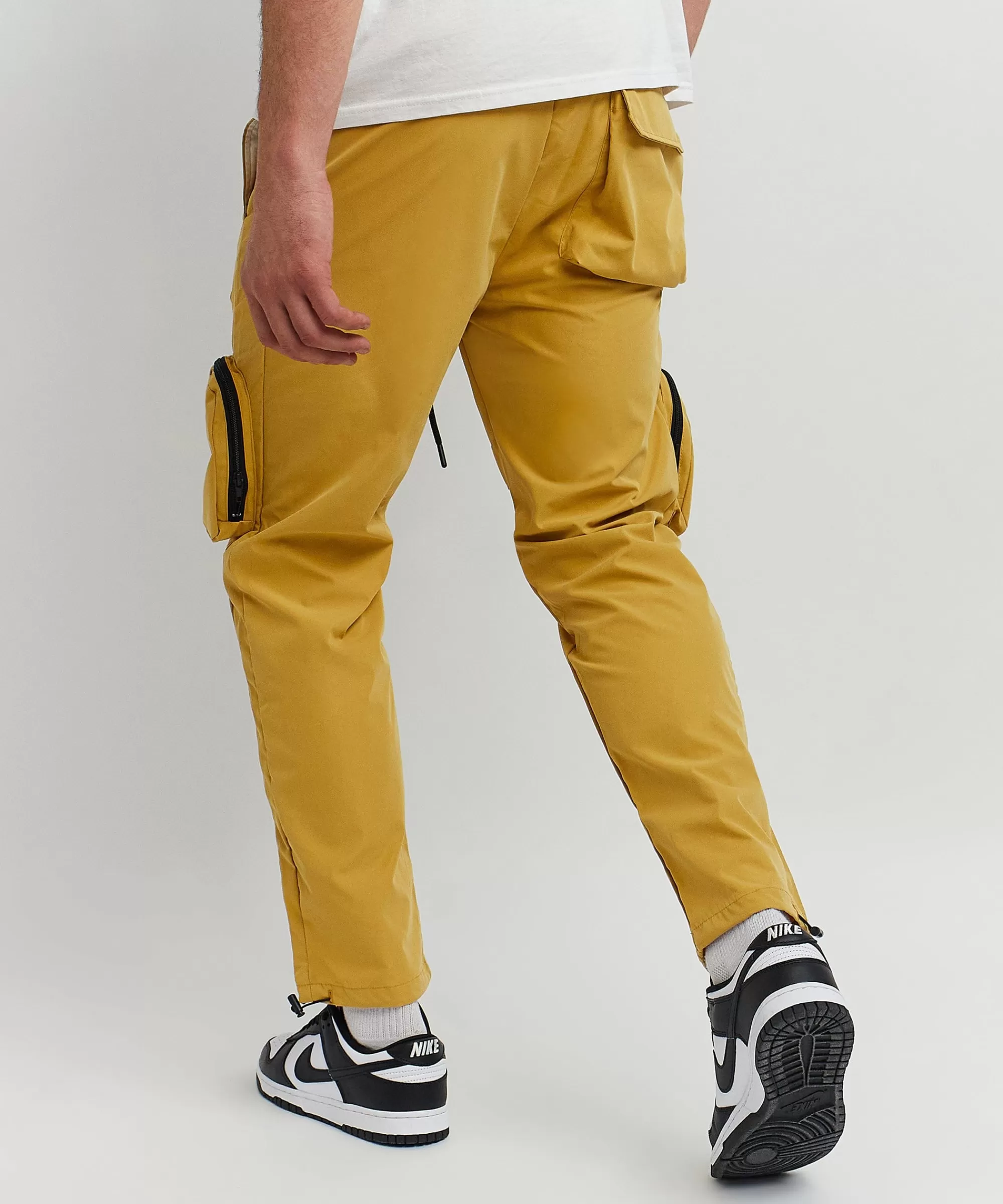 Discount Bader Cotton Twill Color Block Utility Joggers - Tan Shop All Bottoms | Cargo & Utility Pants