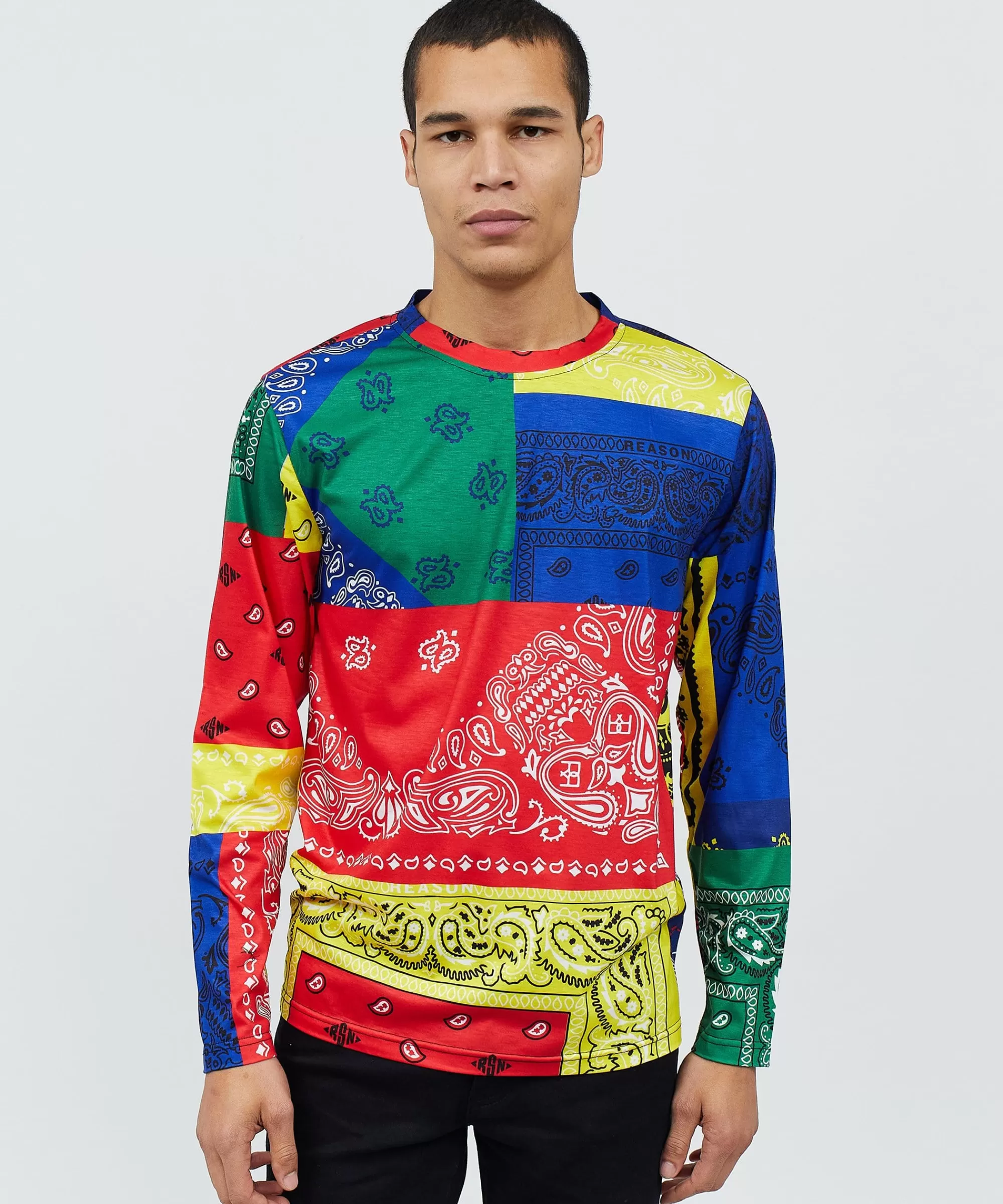 Best Bandana Multi Color Long Sleeve Tee Long Sleeve Tees | Graphic Tees