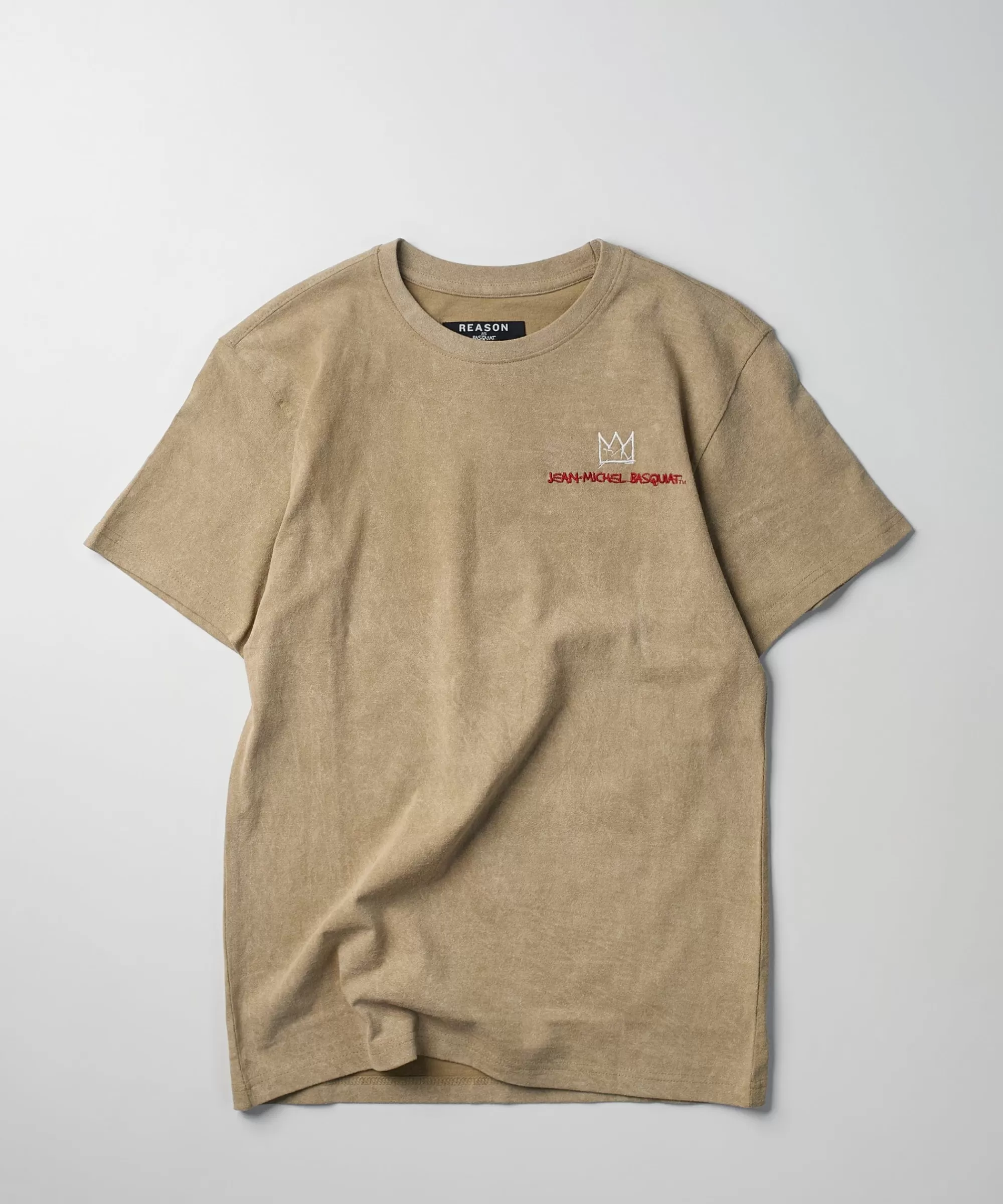 New Basquiat Equals Pi Short Sleeve Tee - Khaki Graphic Tees