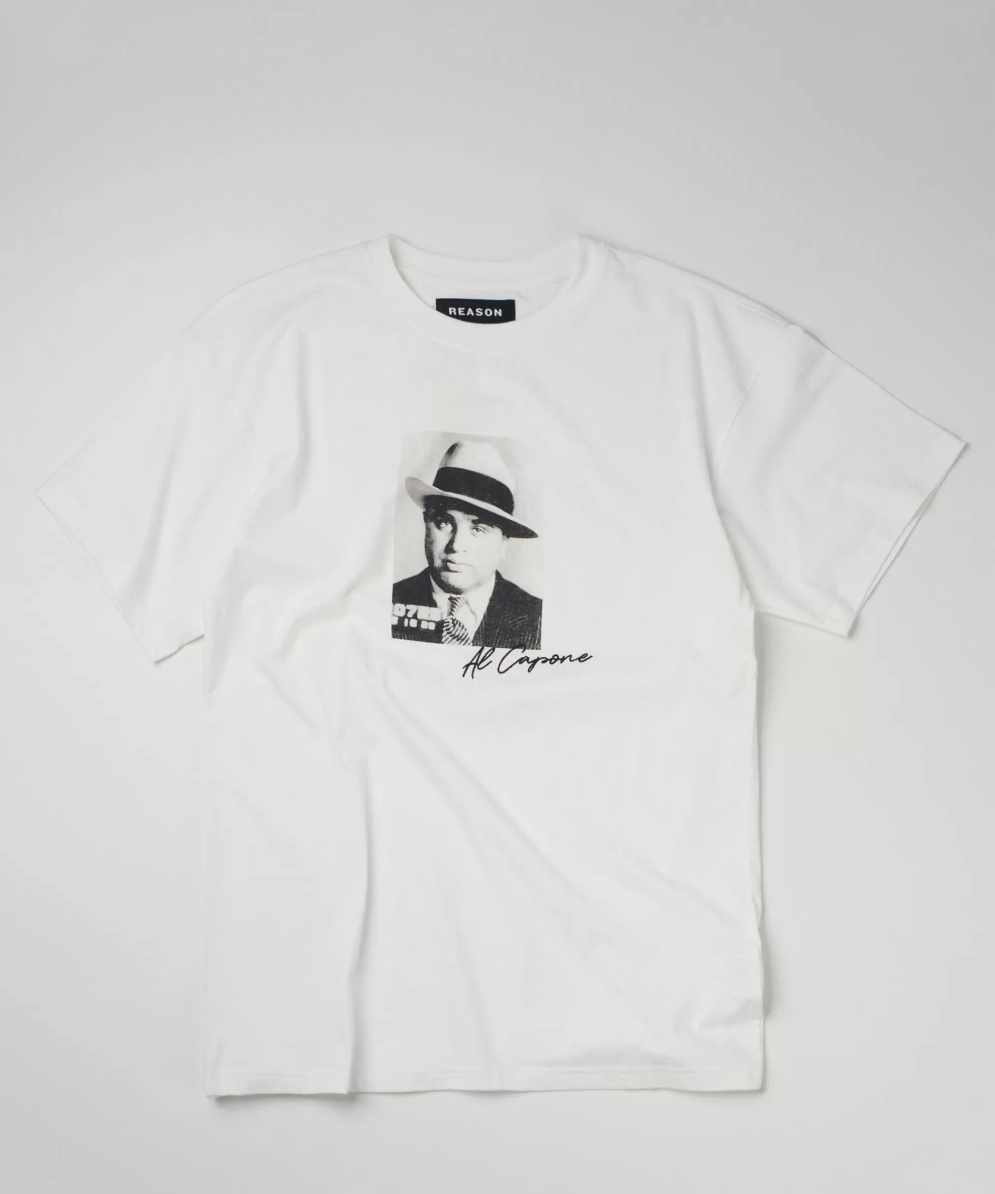 Flash Sale Capone Mugshot Short Sleeve Tee - White Graphic Tees