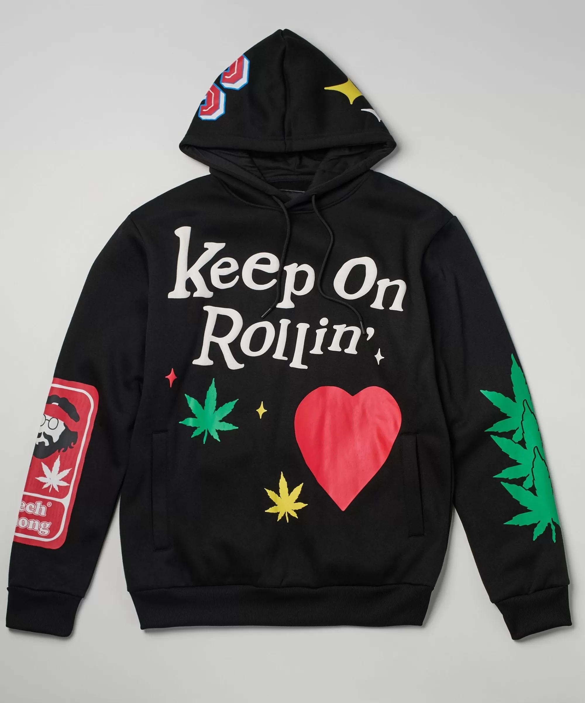 Best Sale Cheech & Chong Keep On Rolling Hoodie - Black Hoodies | Hoodies