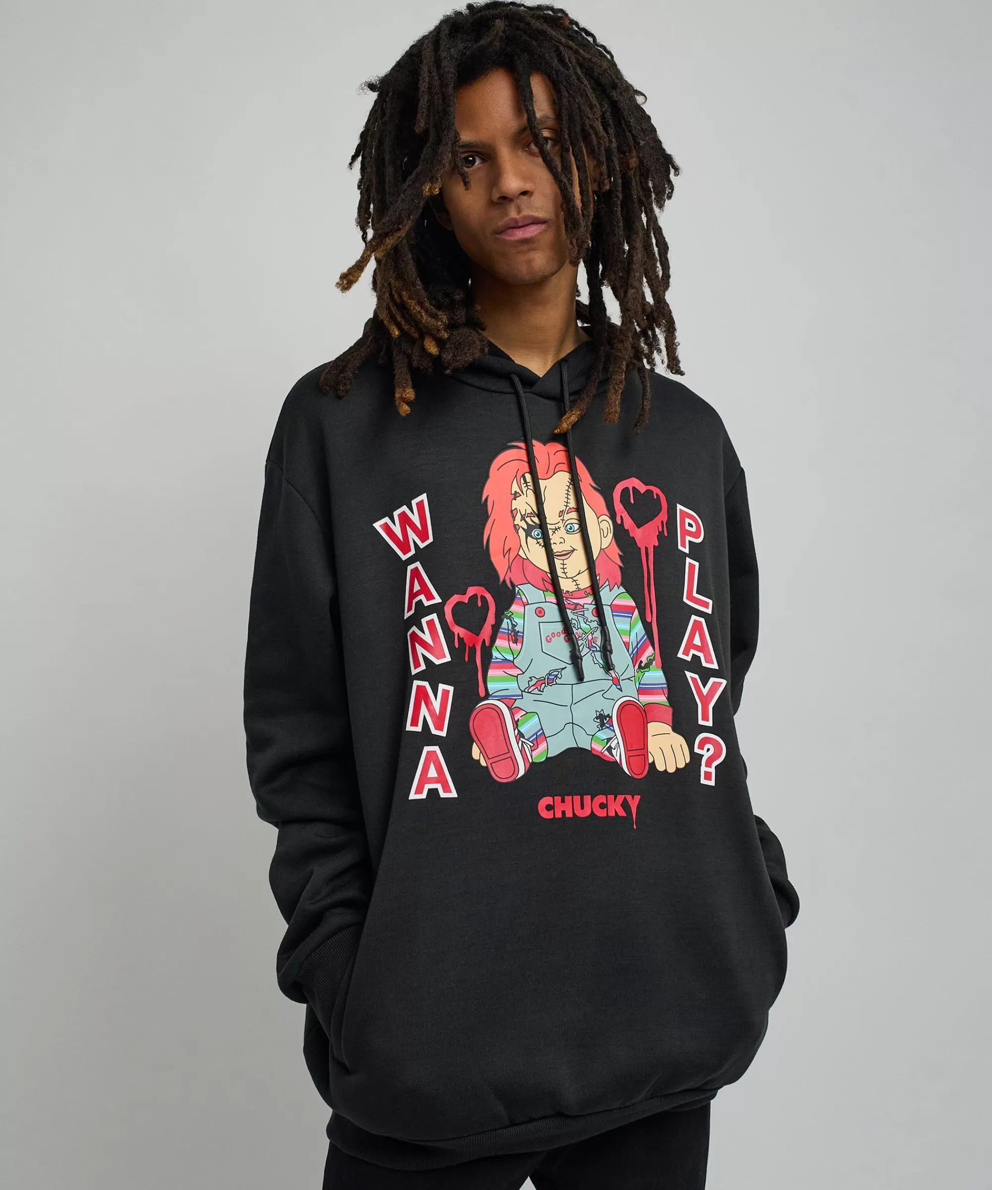 New Chucky Blocks Graphic Print Hoodie Hoodies | Hoodies