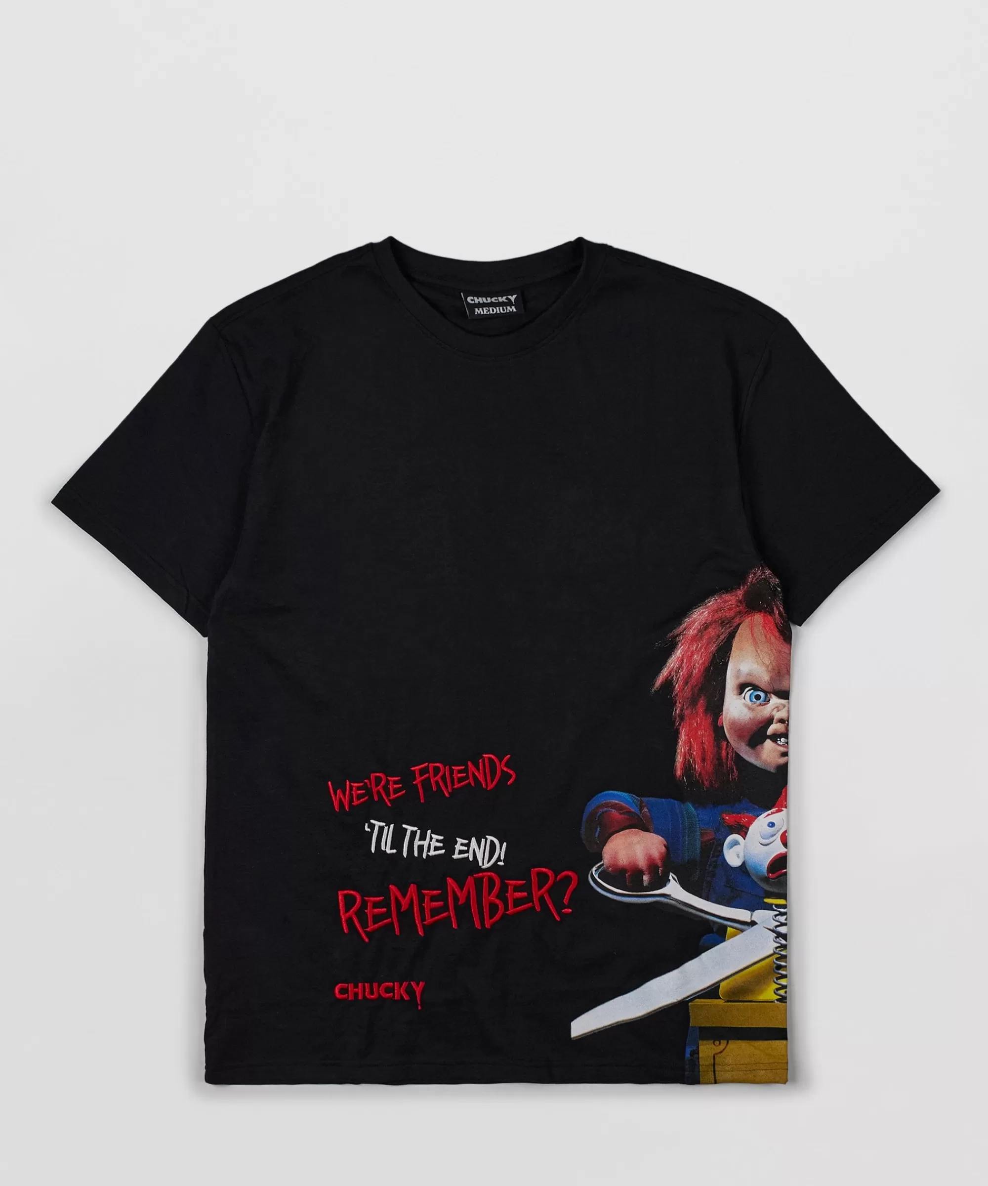 Outlet Chucky Short Sleeve Tee - Black Graphic Tees