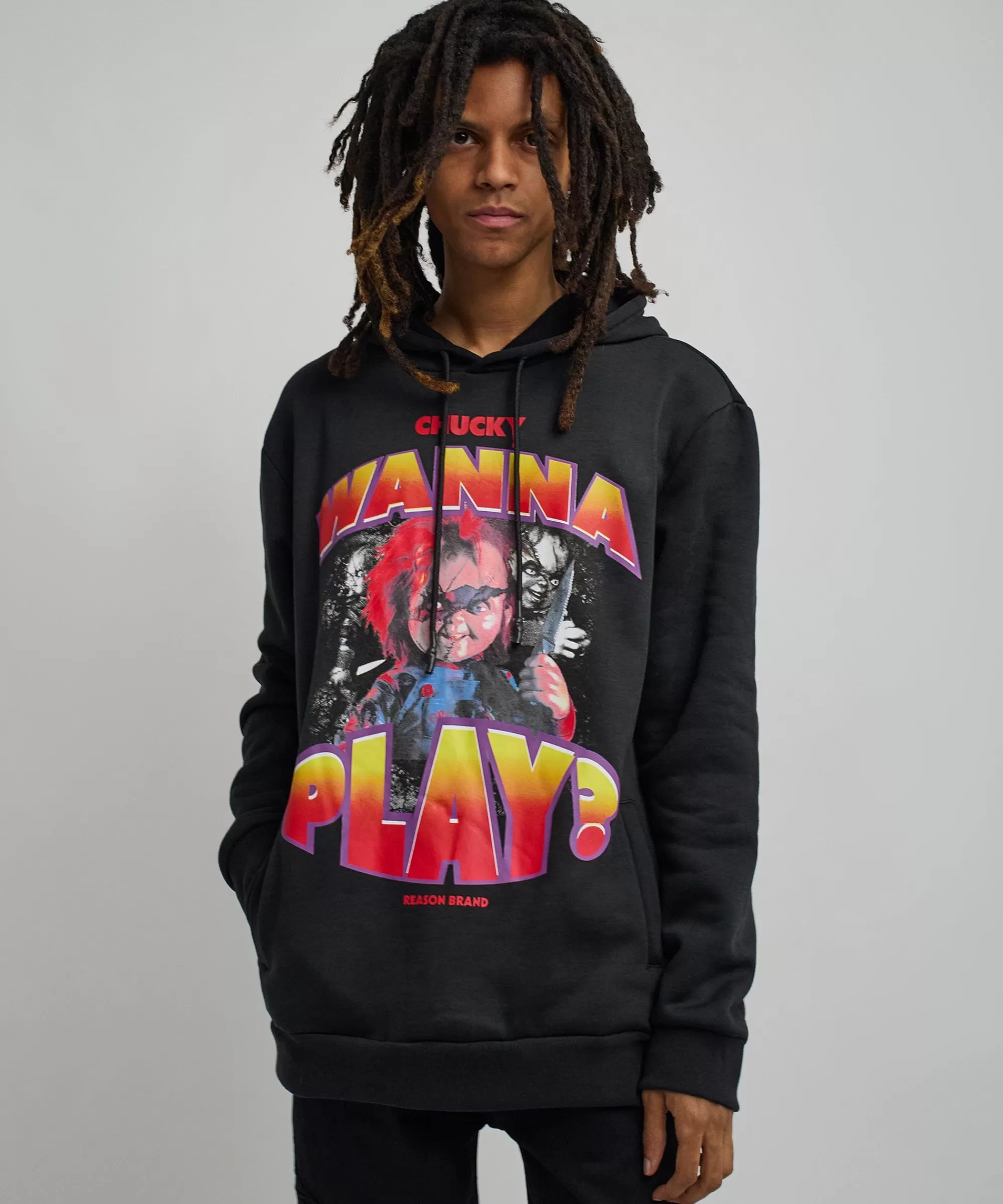 New Chucky Wanna Play Graphic Print Hoodie Hoodies | Hoodies