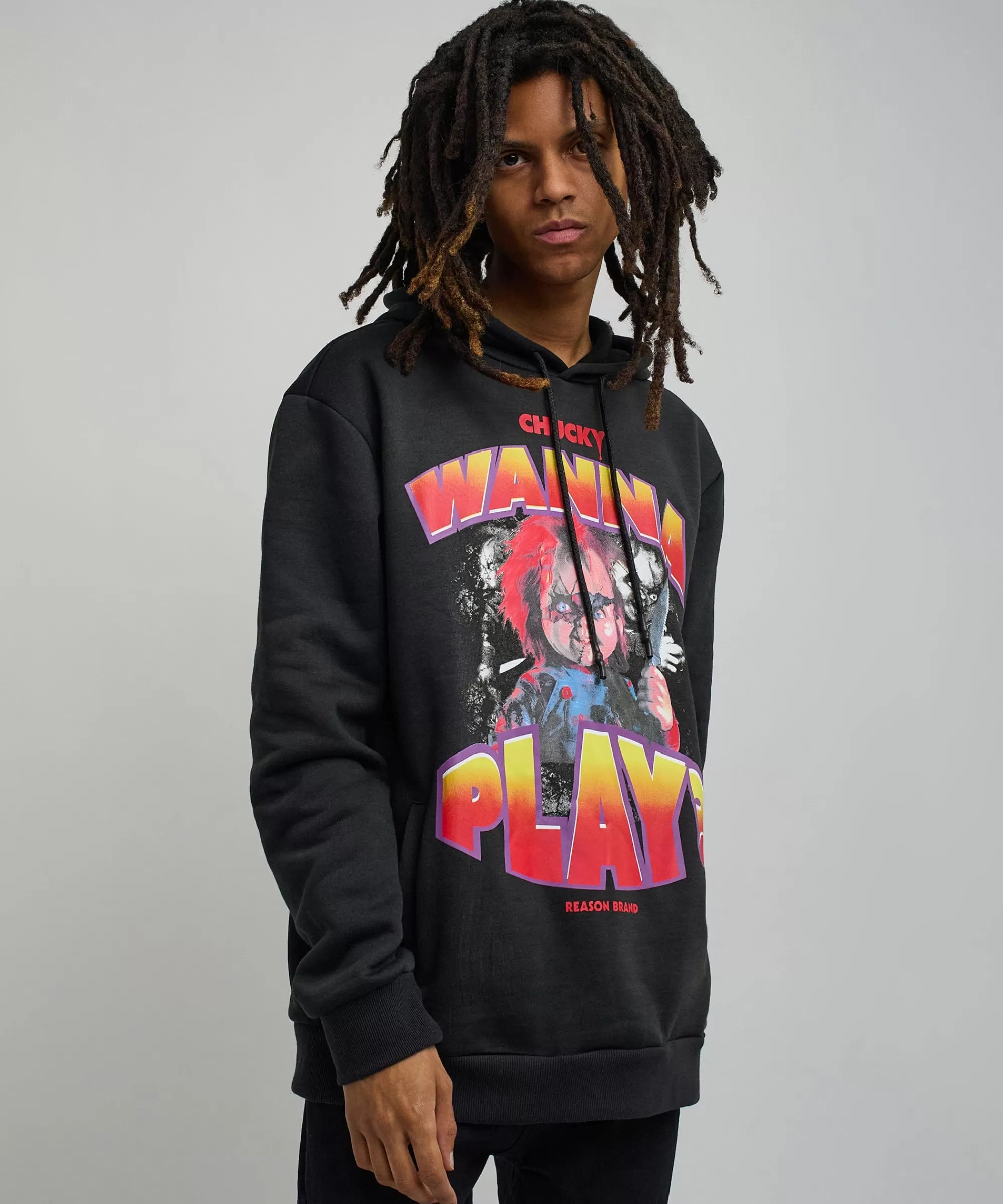 New Chucky Wanna Play Graphic Print Hoodie Hoodies | Hoodies