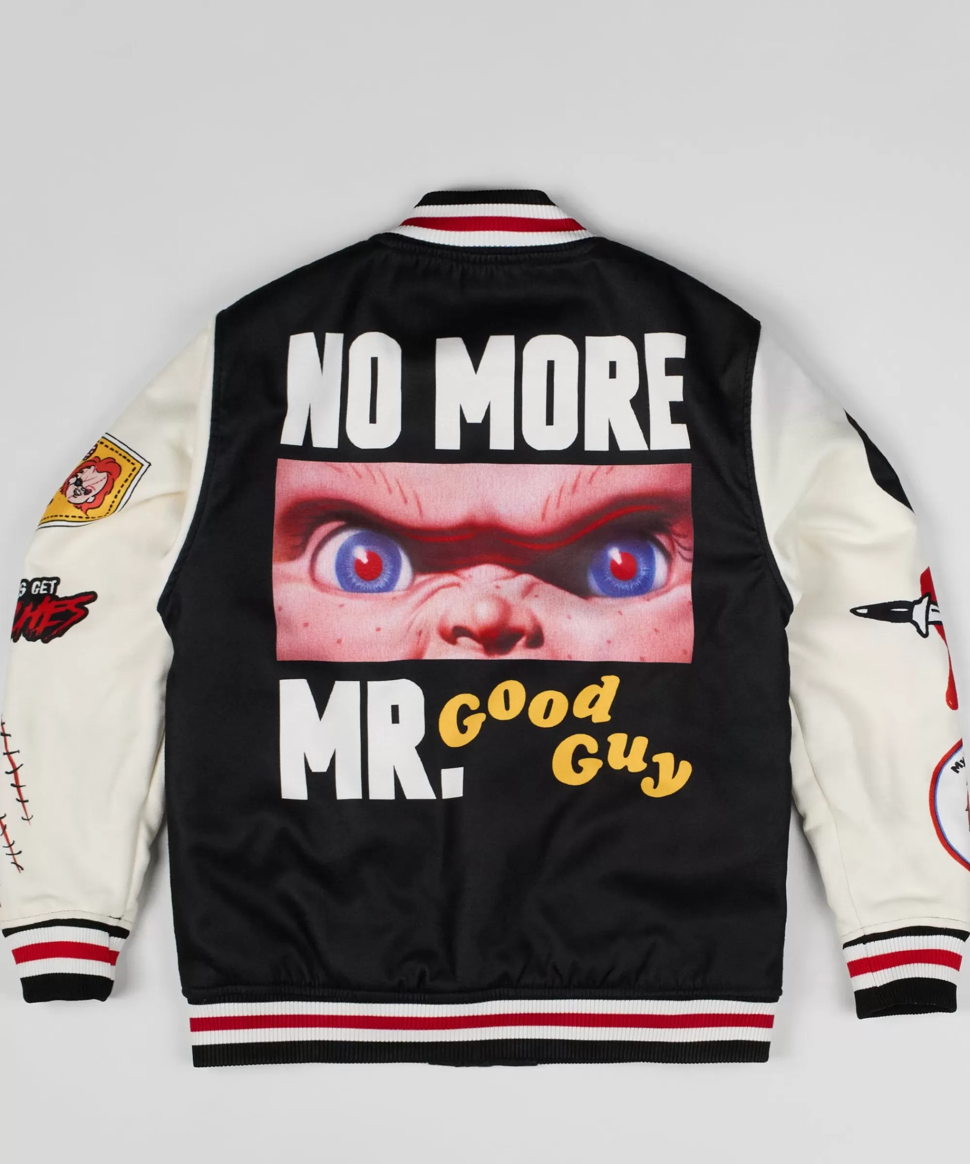 Fashion Chucky Wool Varsity Jacket - Black Varsity Jackets