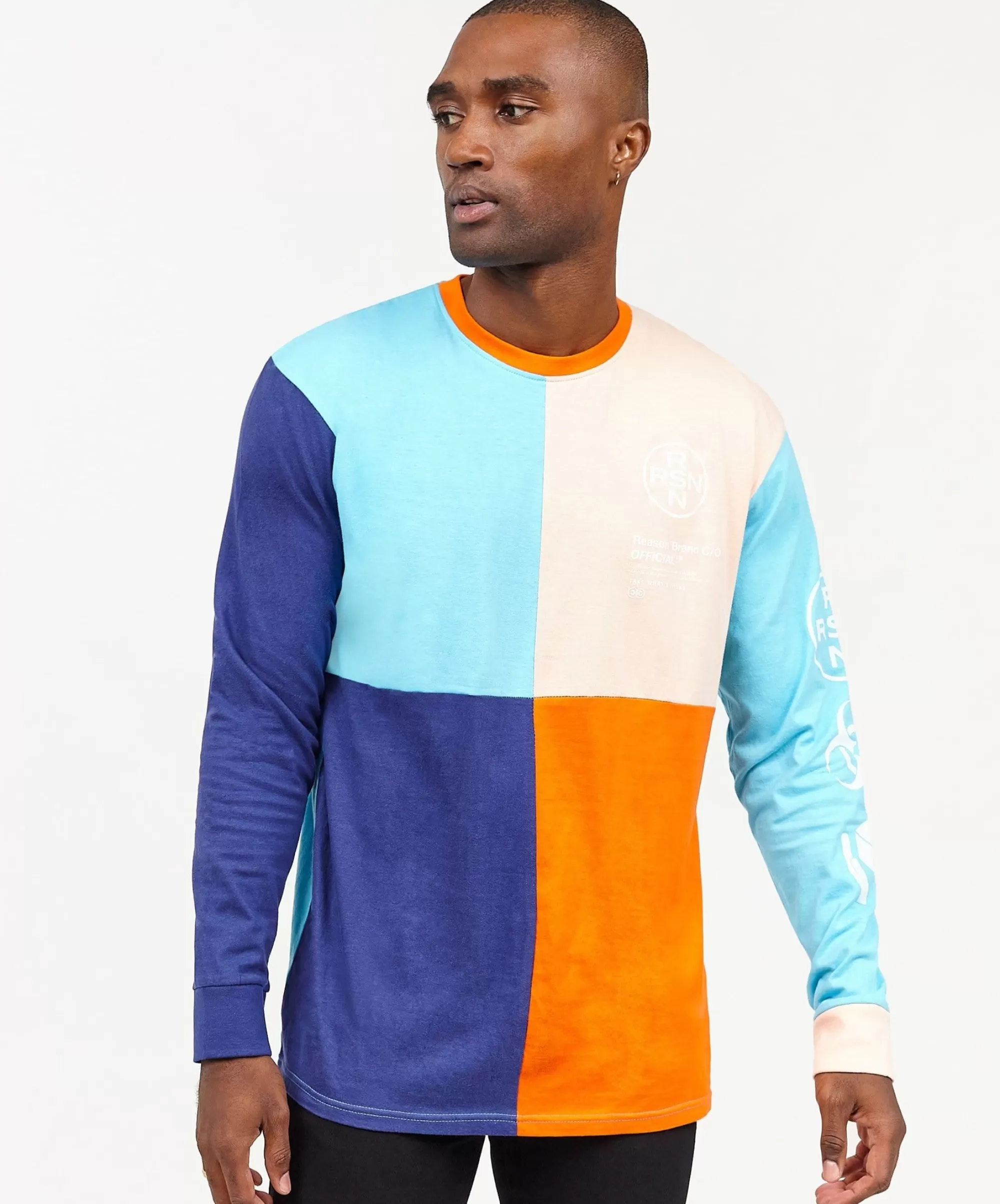 Hot Color Block Long Sleeve Tee Long Sleeve Tees | Graphic Tees