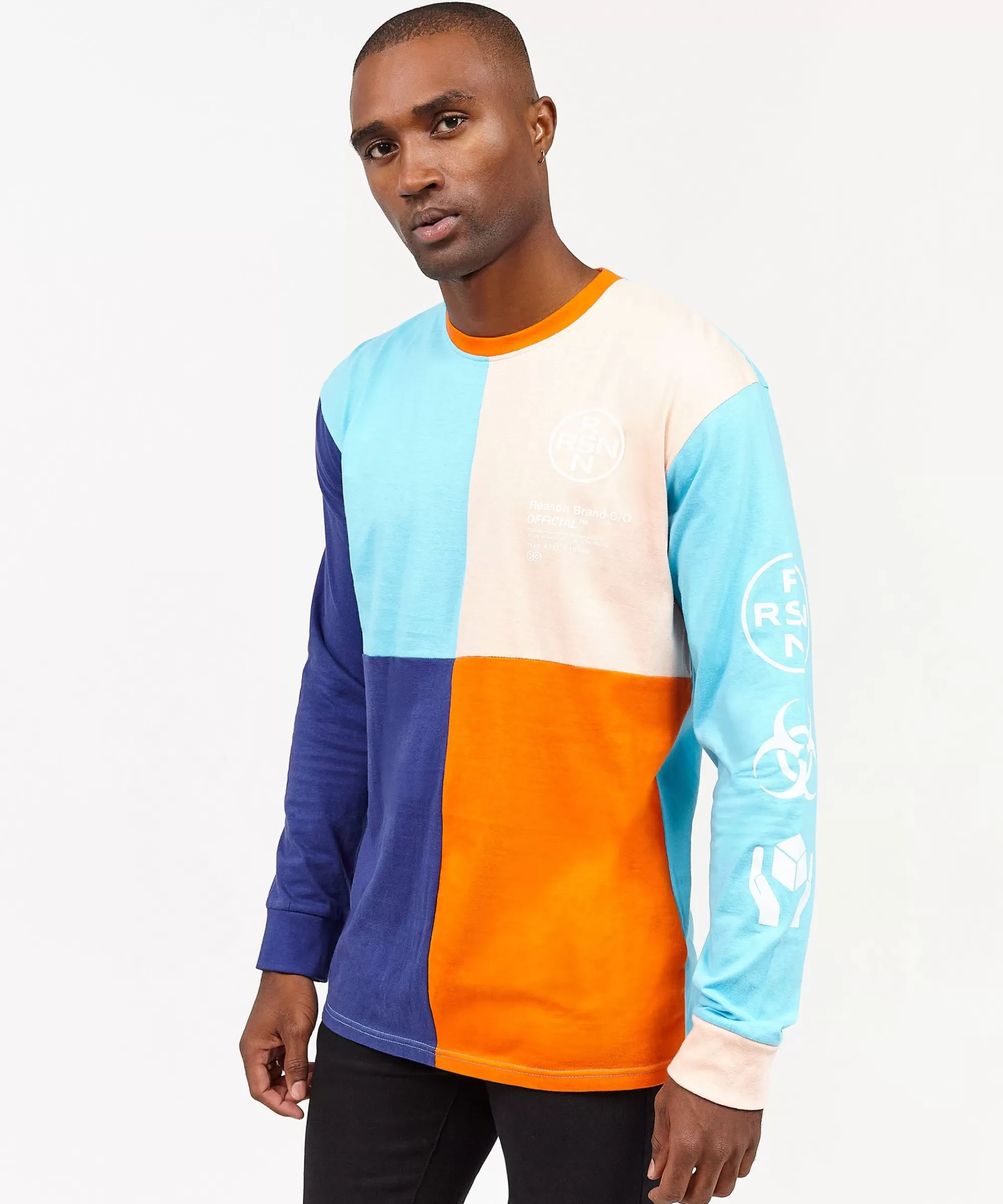 Hot Color Block Long Sleeve Tee Long Sleeve Tees | Graphic Tees