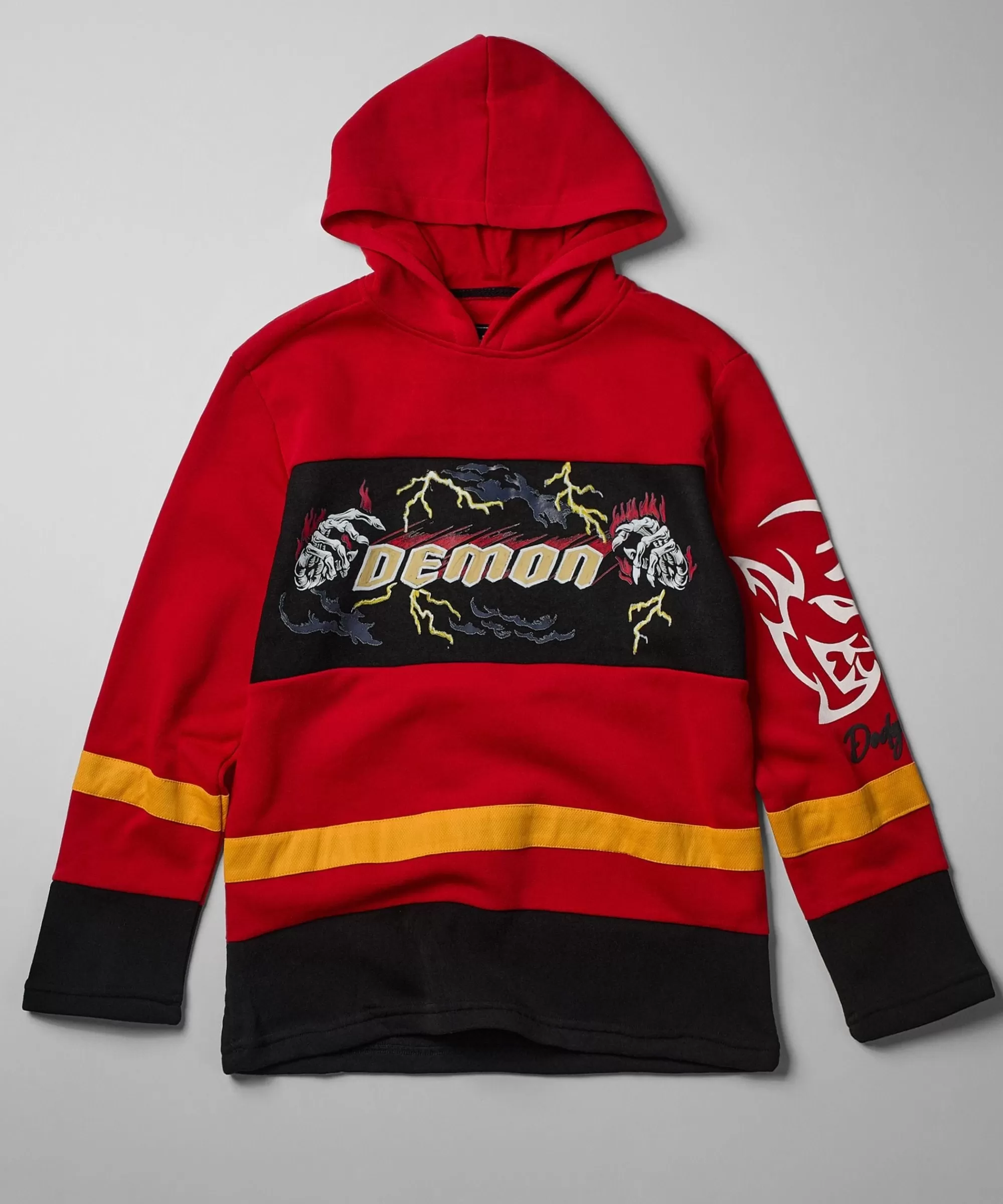 Flash Sale Dodge Demon Hockey Long Sleeve Jersey - Red Hoodies | Hoodies