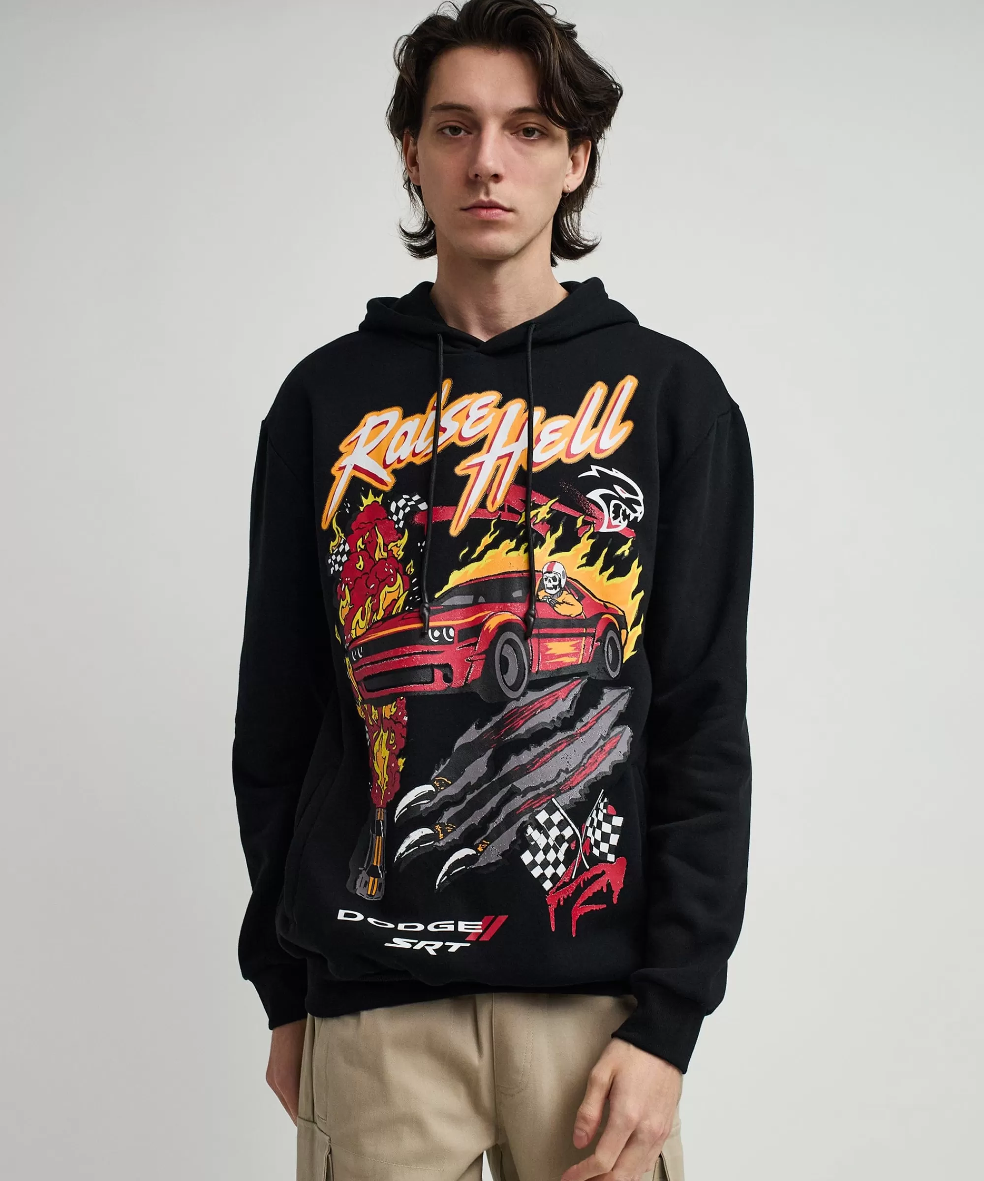 Outlet Dodge Raise Hell Graphic Print Hoodie - Black Hoodies | Hoodies