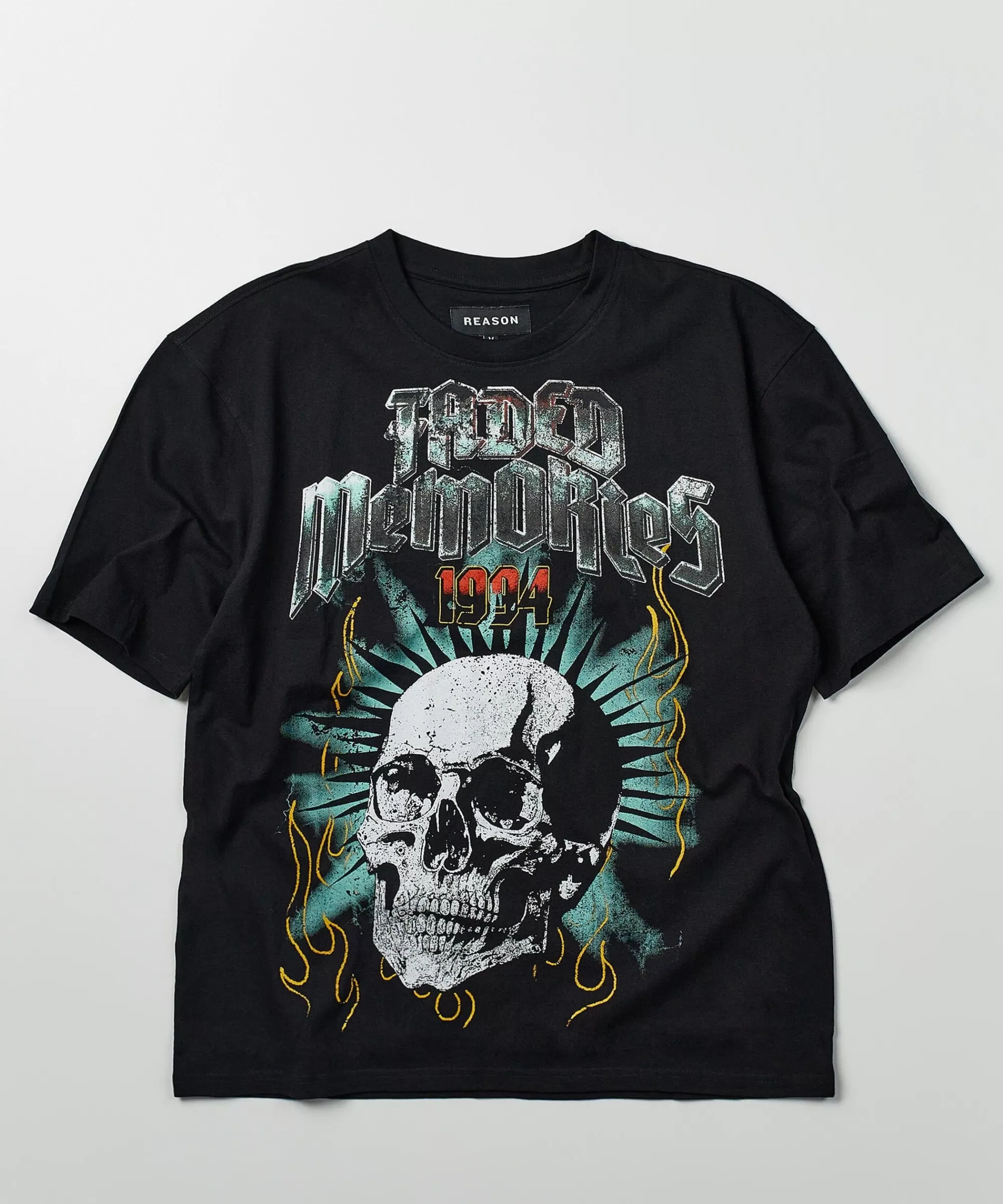 Cheap Faded Memories Tour Oversized Short Sleeve Tee - Black Oversized Tees | Graphic Tees
