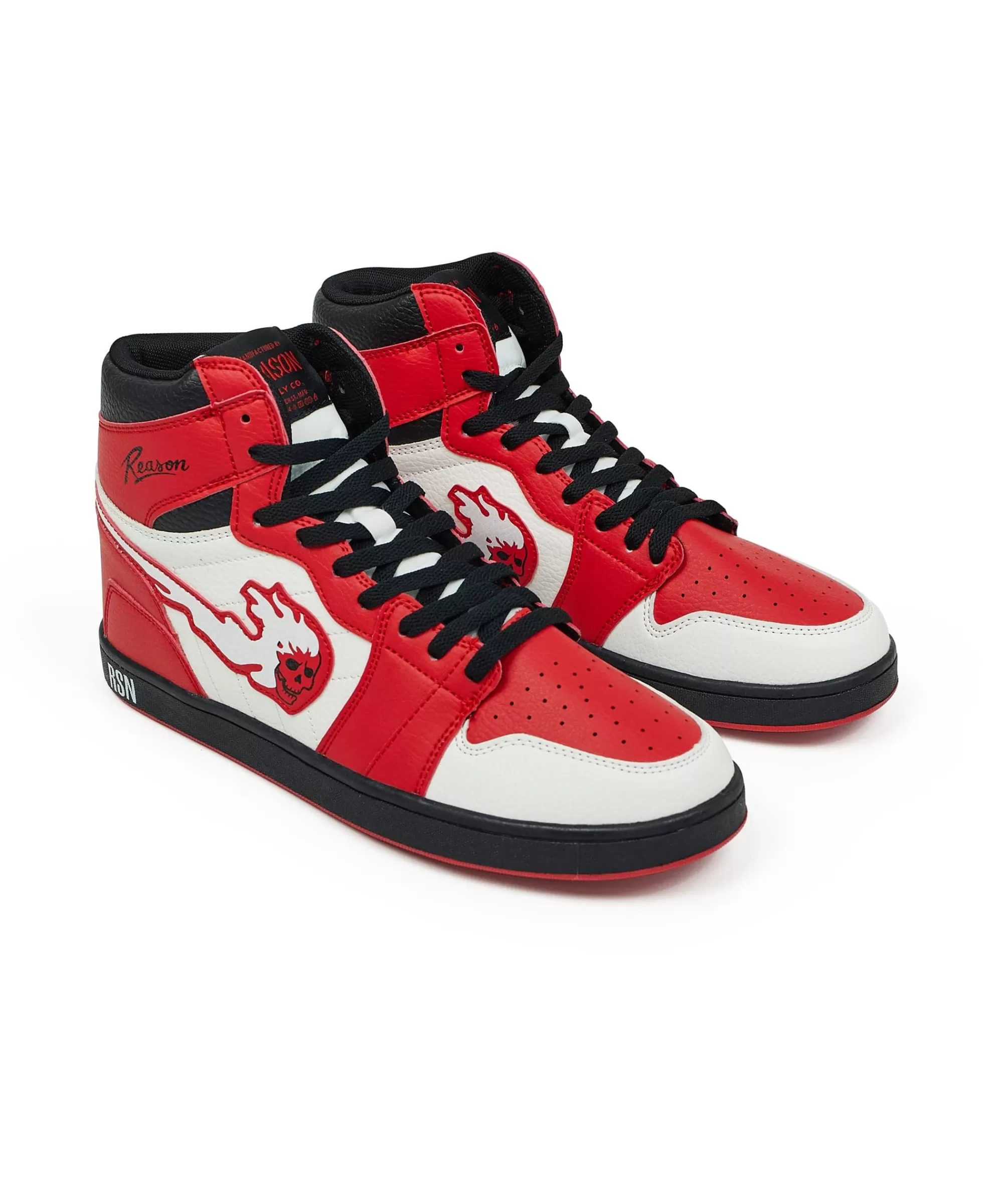 Cheap Flaming Skull Sneakers - Red Sneakers