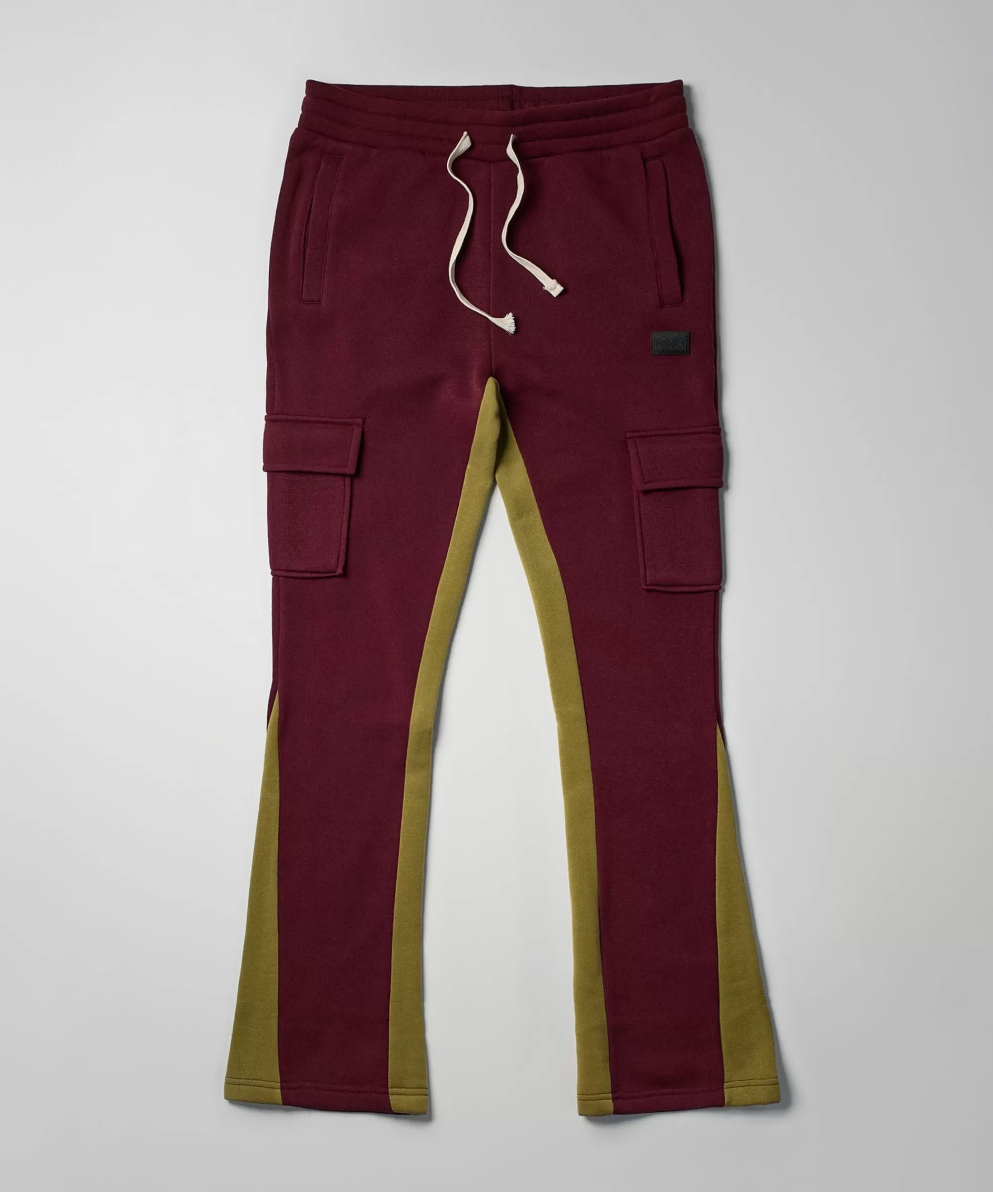 Clearance Flare Fleece Sweatpants - Burgundy Sweatpants