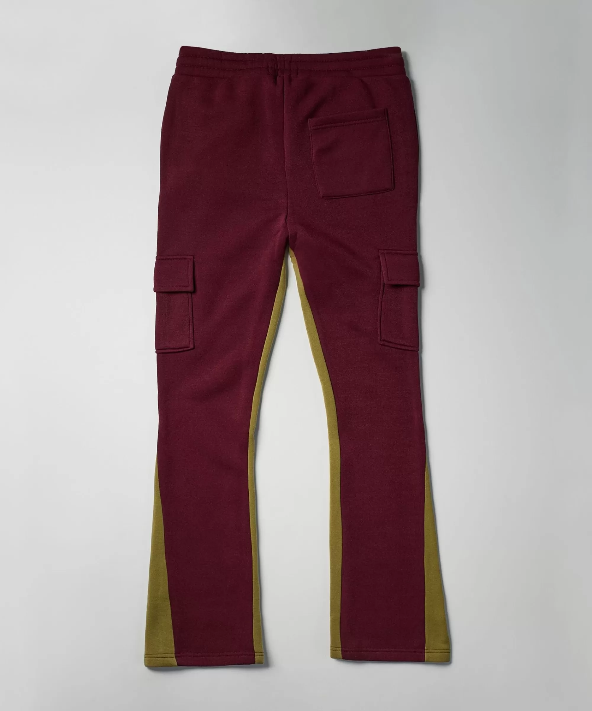 Clearance Flare Fleece Sweatpants - Burgundy Sweatpants