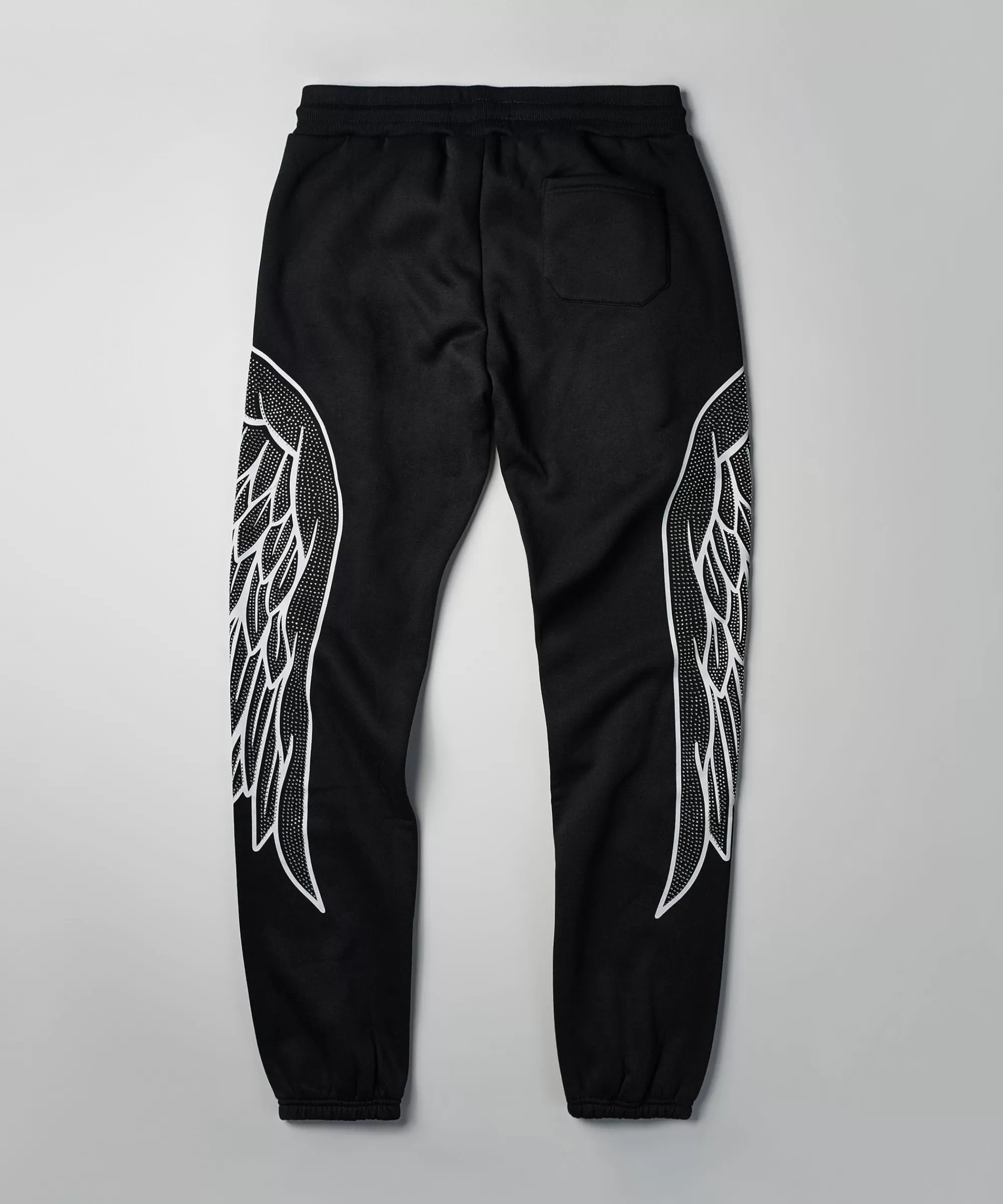 Online Fly Higher Fleece Rhinestone Pants - Black Sweatpants