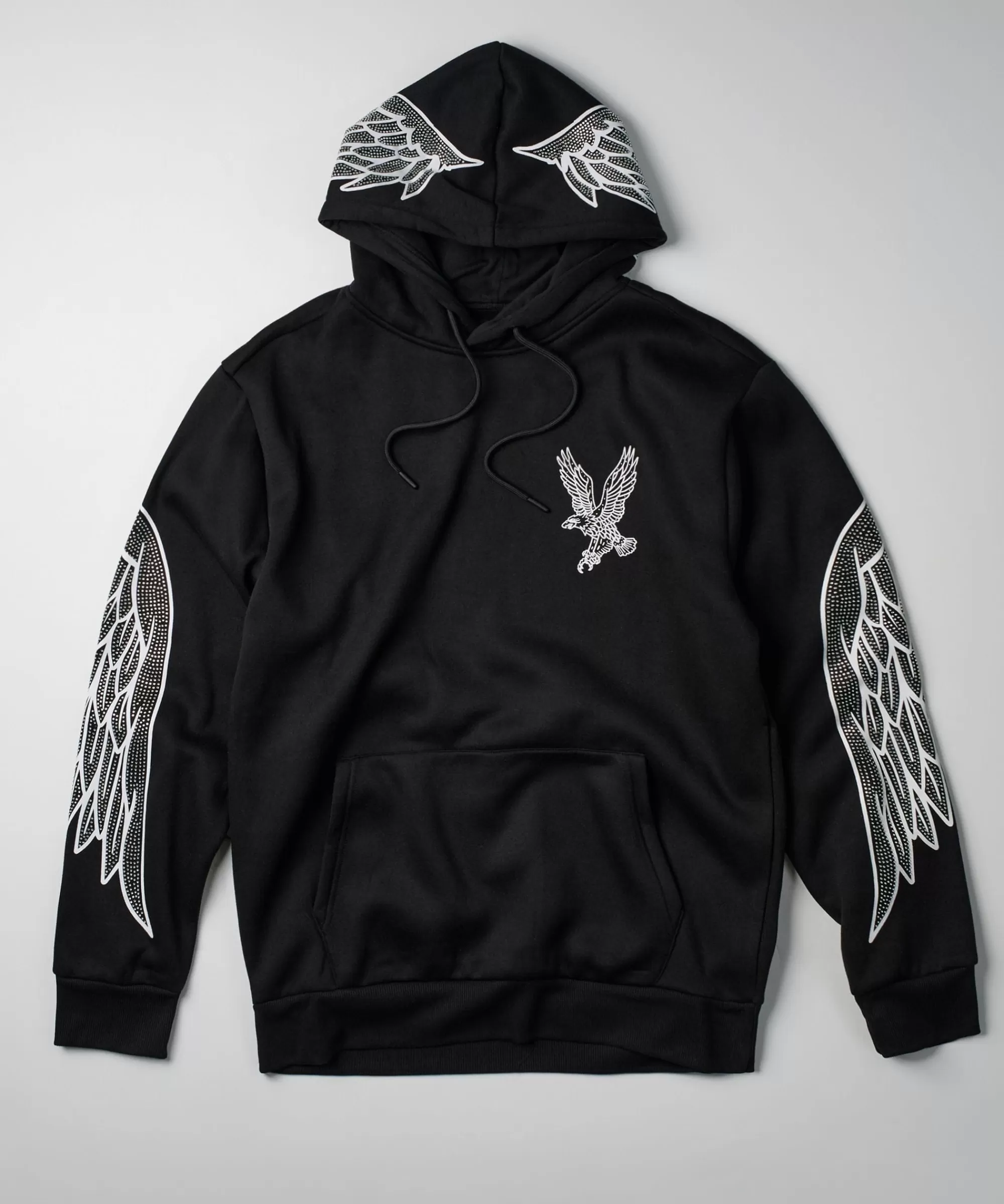 Cheap Fly Higher Rhinestone Hoodie - Black Hoodies | Hoodies