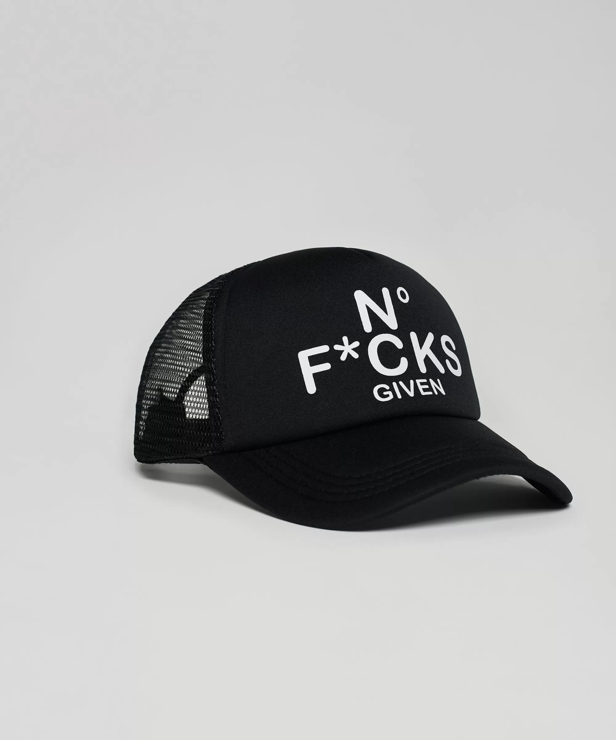 Discount Given Print Trucker Hat - Black Hats