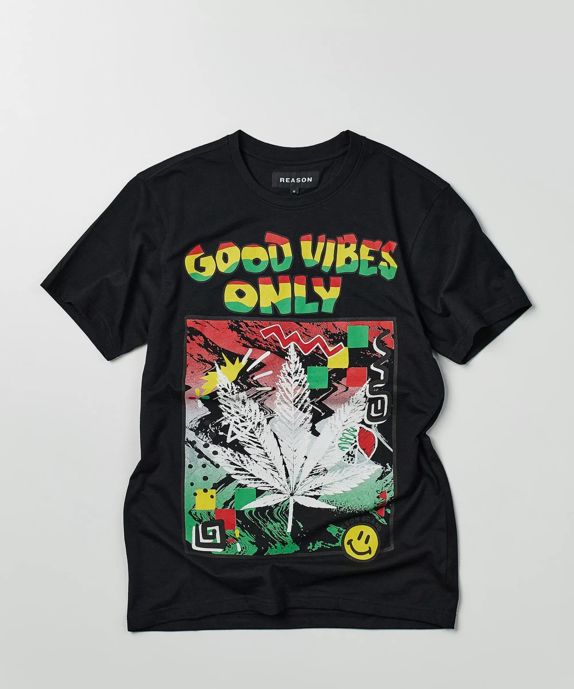 Flash Sale Good Vibes Only Short Sleeve Tee - Black Graphic Tees