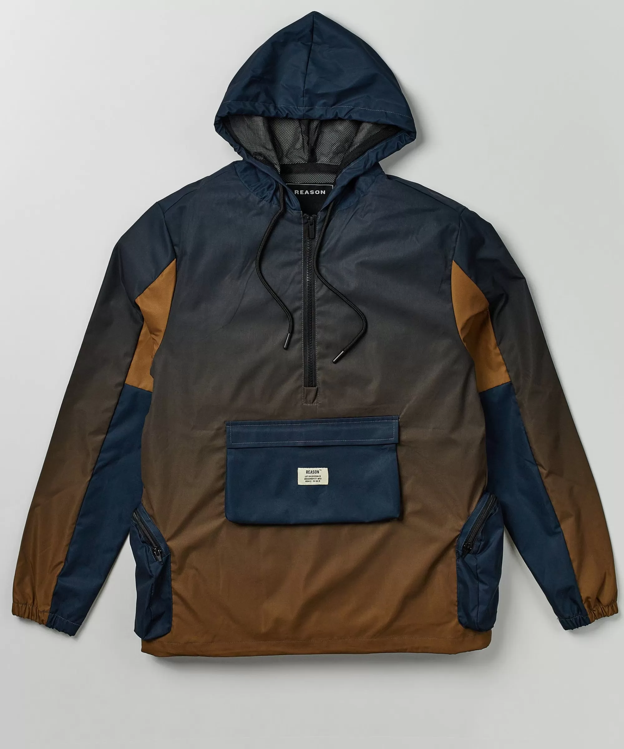 Discount Gradient Nylon Utility Hoodie - Navy Hoodies | Hoodies