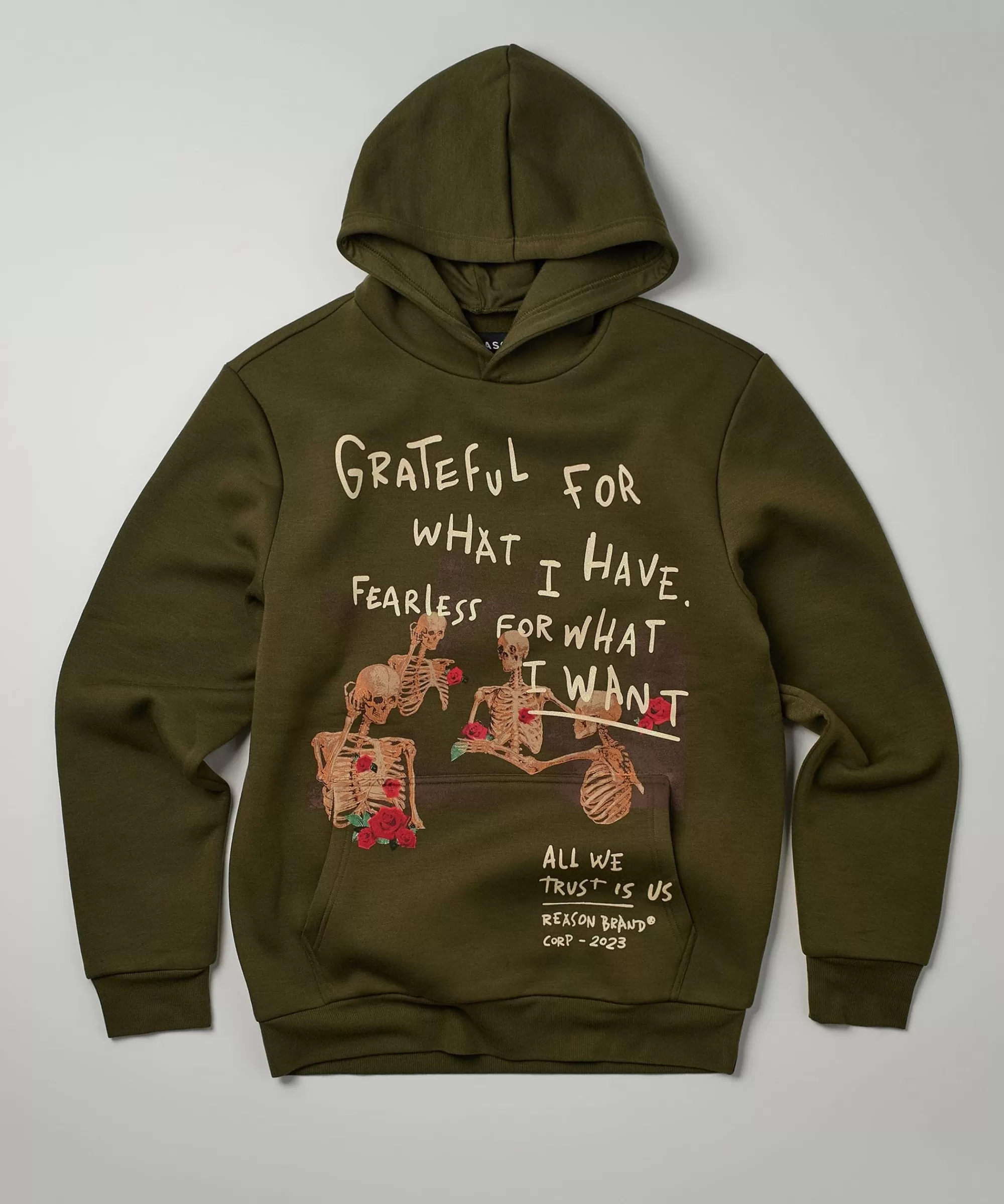 Best Grateful Roses Hoodie - Olive Green Hoodies | Hoodies