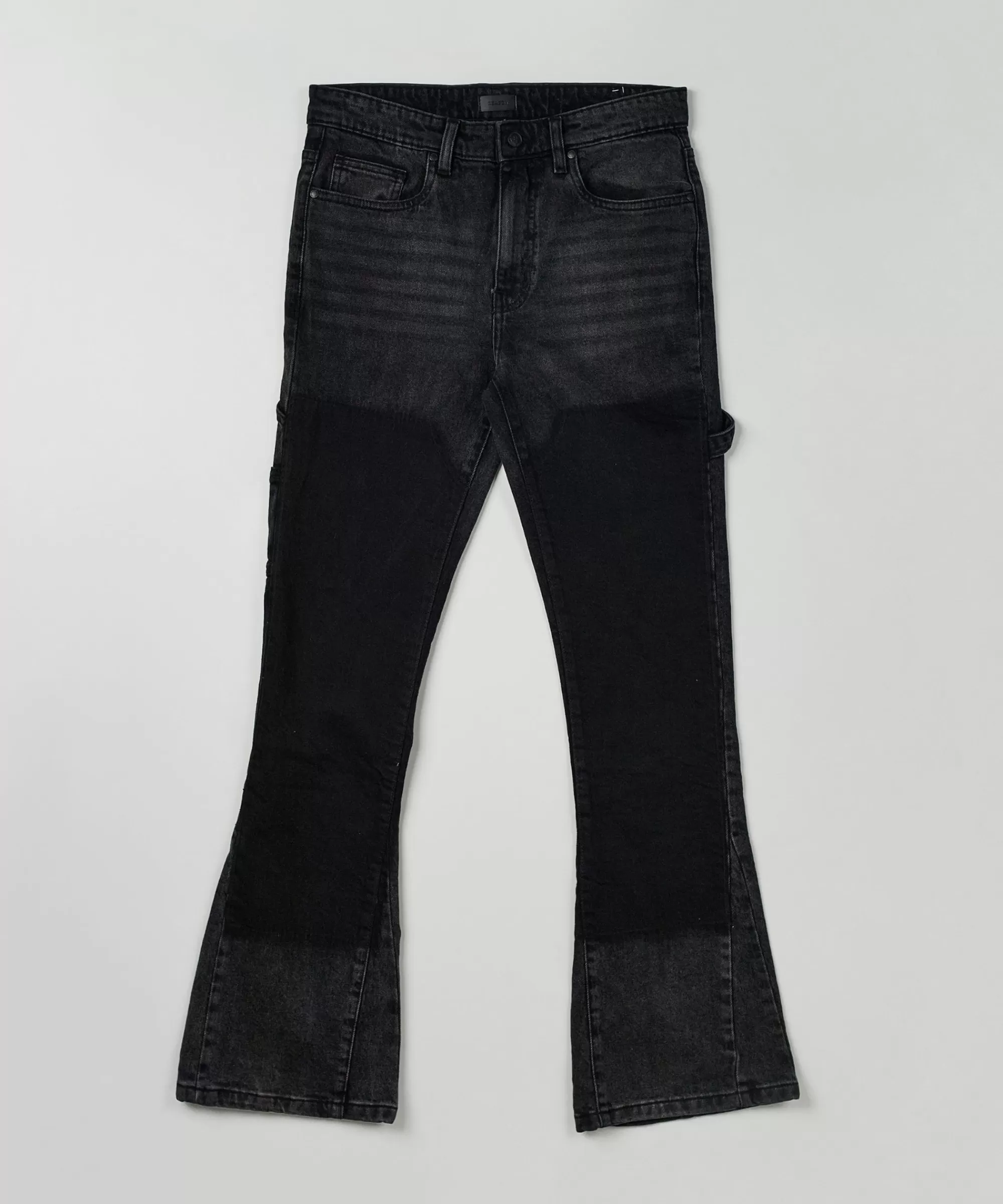 Cheap Greater Fifth Carpenter Flare Denim Jeans - Black Denim Jeans | Shop All Bottoms