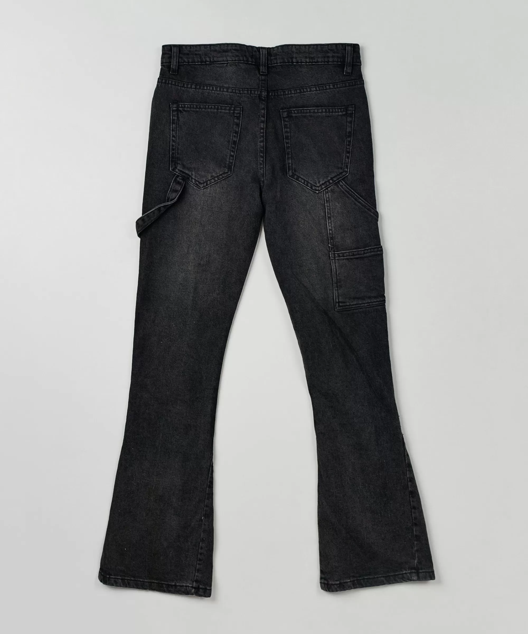 Cheap Greater Fifth Carpenter Flare Denim Jeans - Black Denim Jeans | Shop All Bottoms