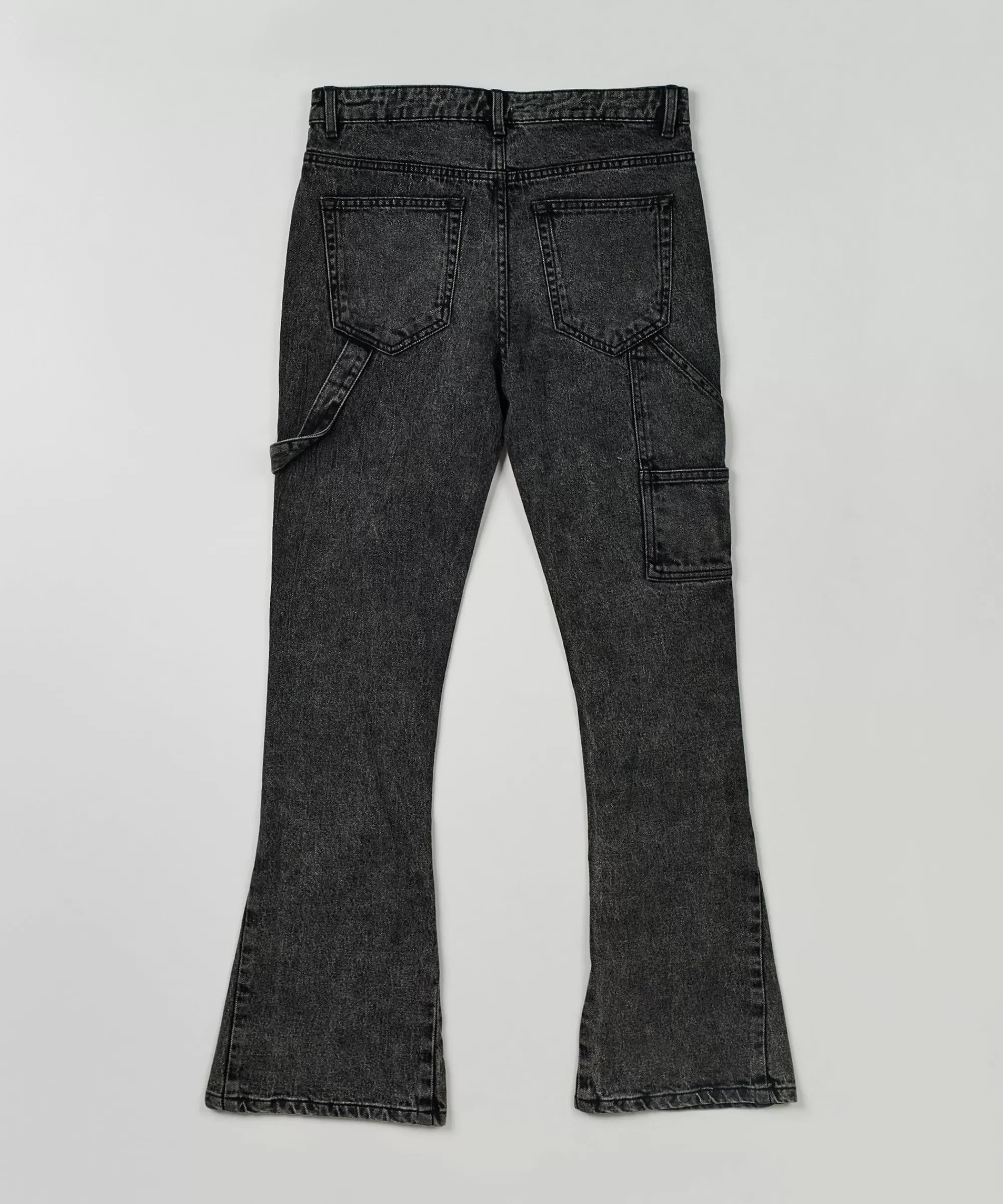 Best Sale Greater Fifth Carpenter Flare Denim Jeans - Charcoal Denim Jeans | Shop All Bottoms