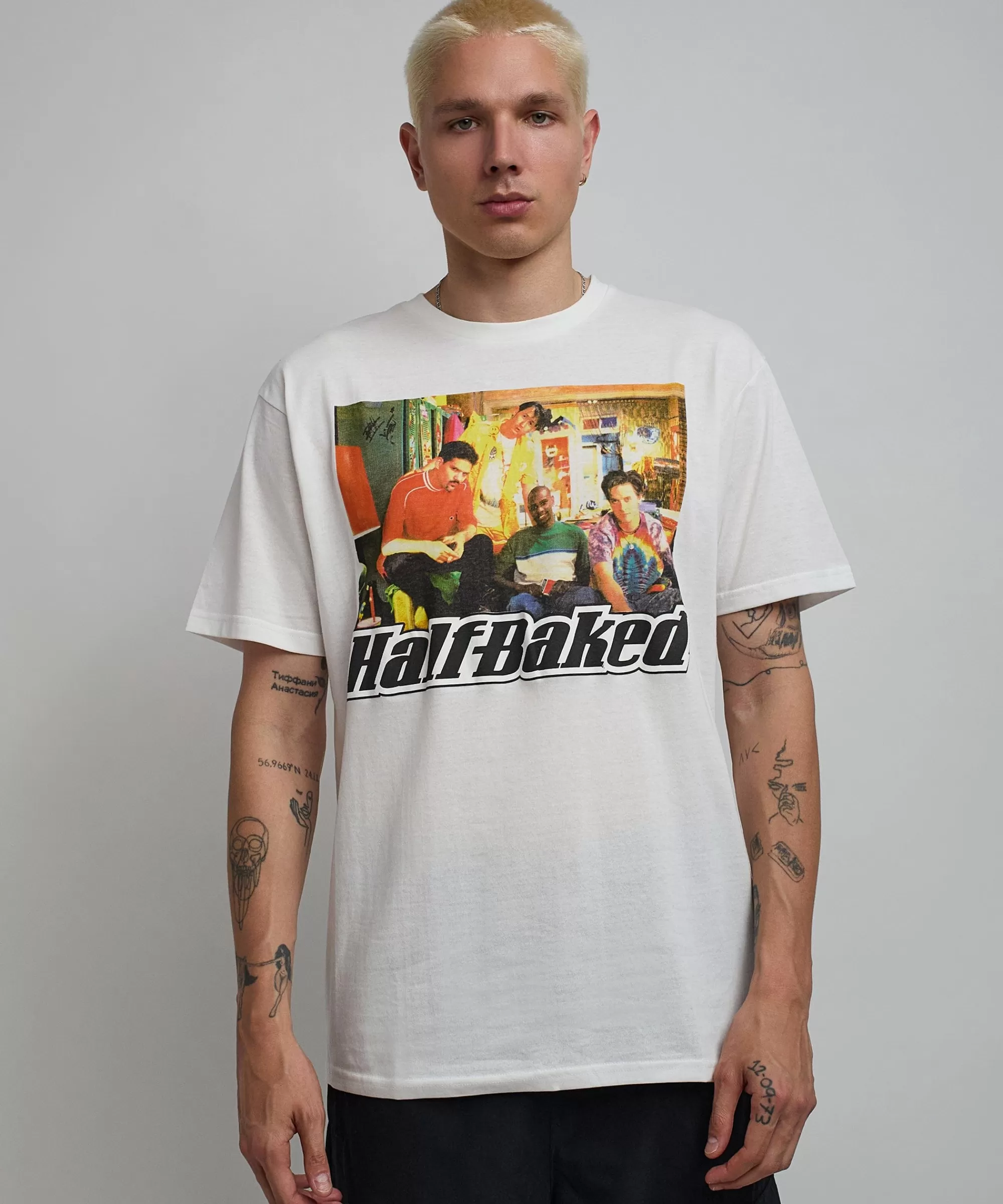 Outlet Half Baked Couch Short Sleeve Tee - White Graphic Tees