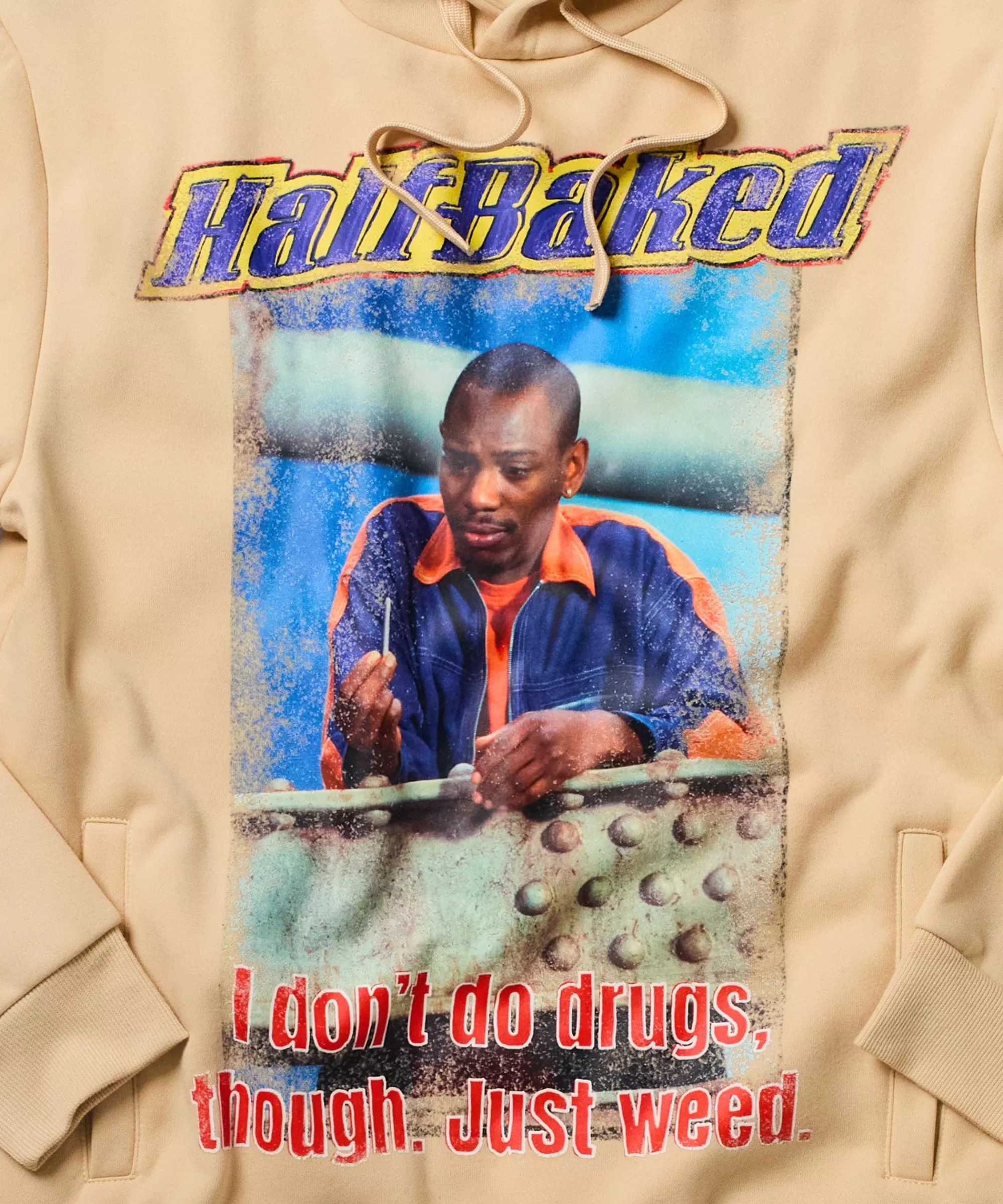 Clearance Half Baked Just Weed Hoodie - Khaki Hoodies | Hoodies