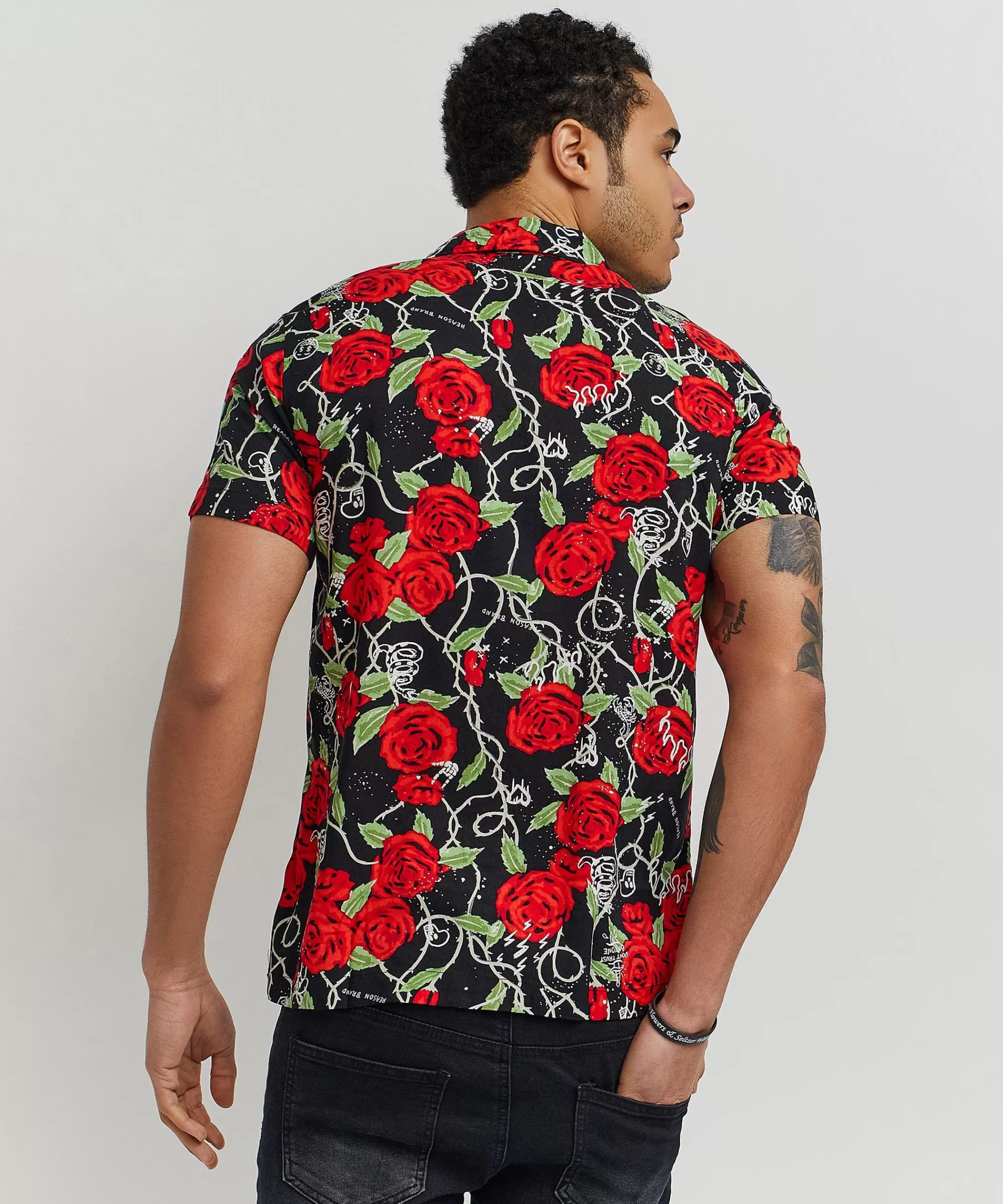 Best Sale Harper Rose Allover Print Short Sleeve Shirt Button Downs