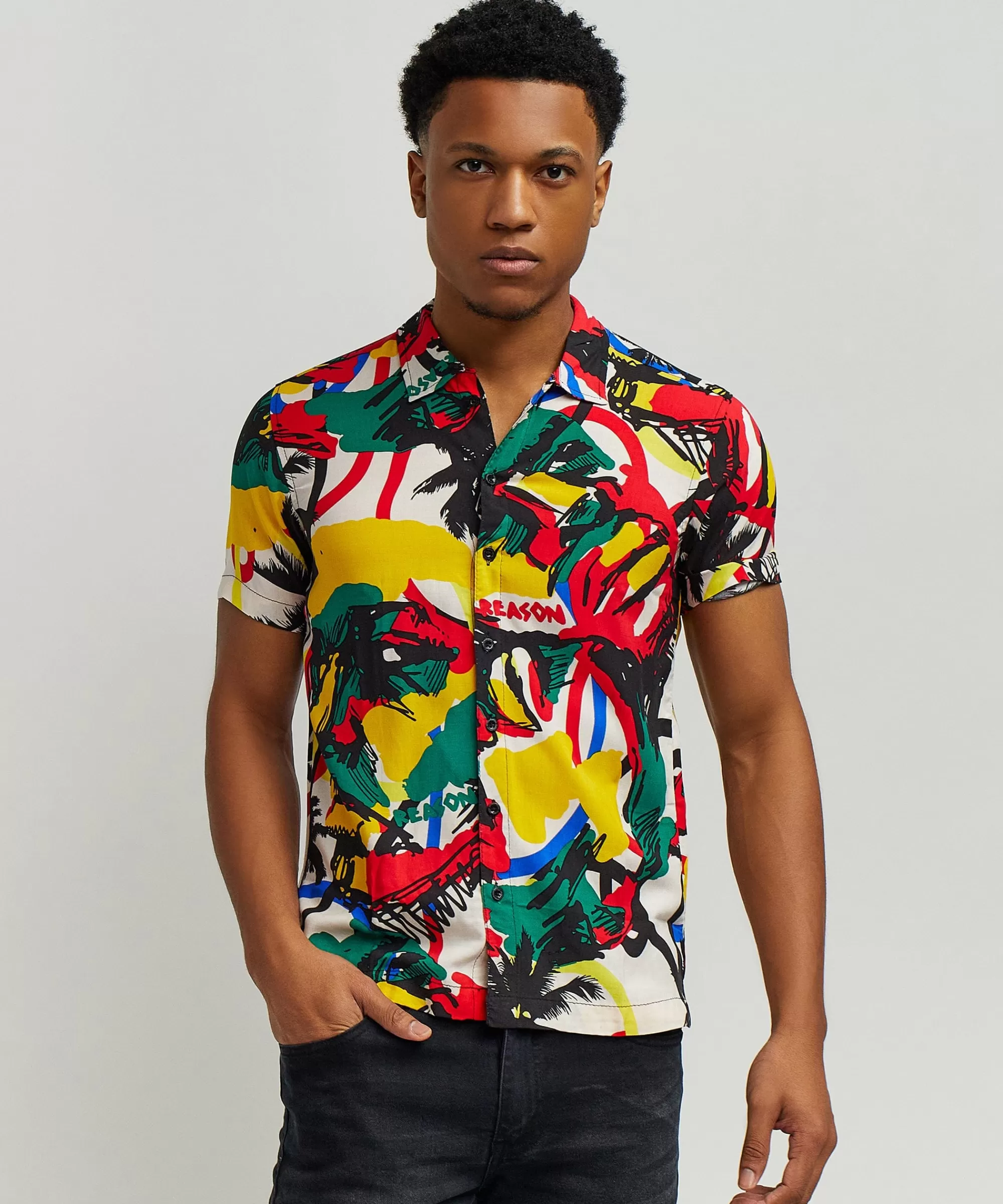 Best Sale Isle Allover Print Short Sleeve Shirt Button Downs