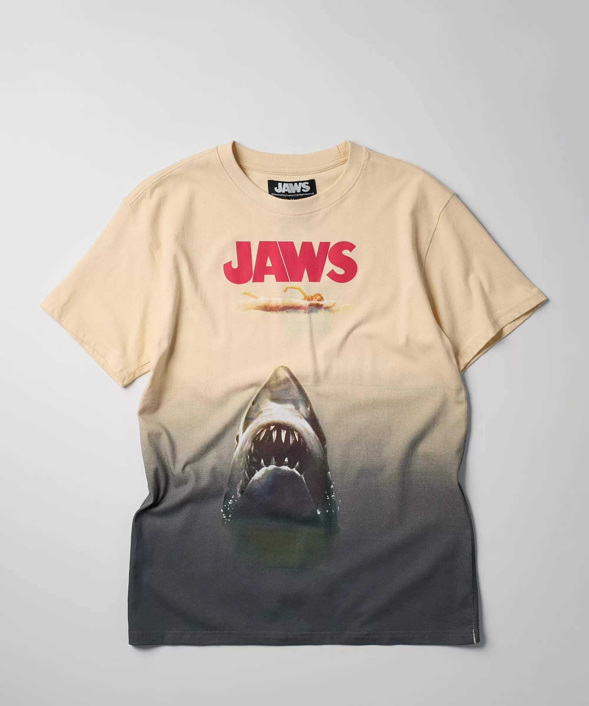 Hot Jaws Oversize Fit Short Sleeve Tee - Khaki Graphic Tees