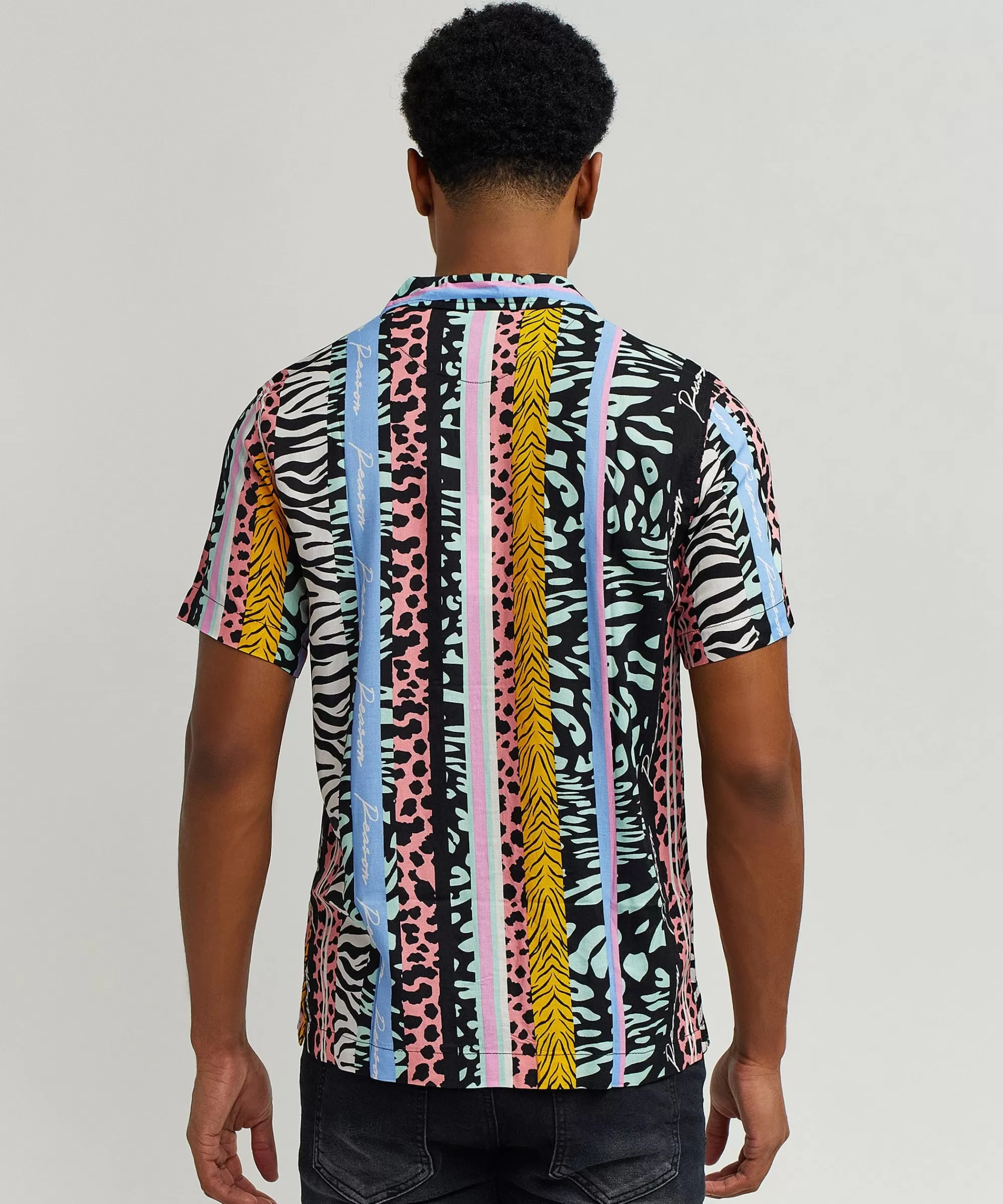 Store Jungle Fever Allover Print Short Sleeve Shirt Button Downs