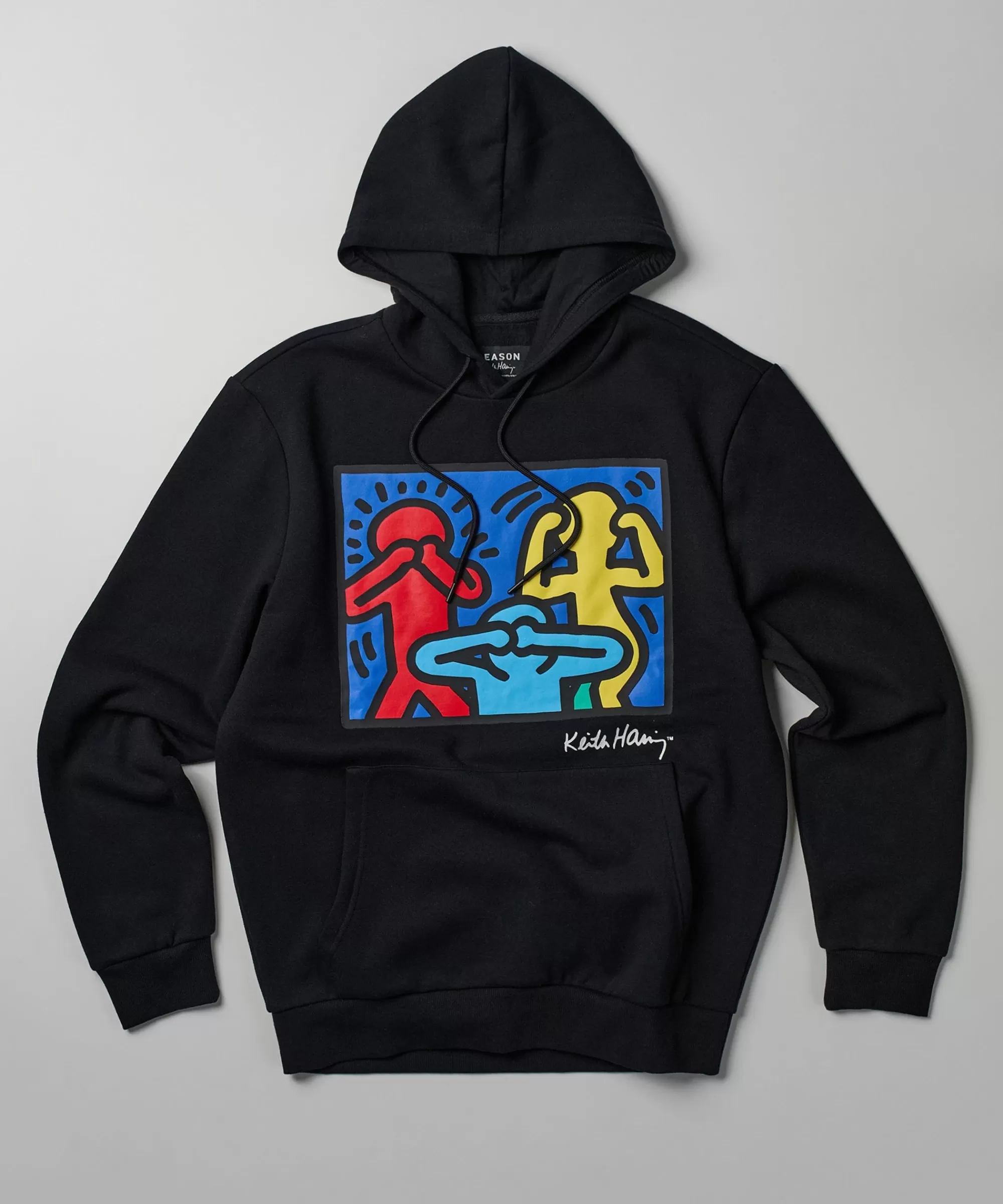 Sale Keith Haring Characters Hoodie - Black Hoodies | Hoodies