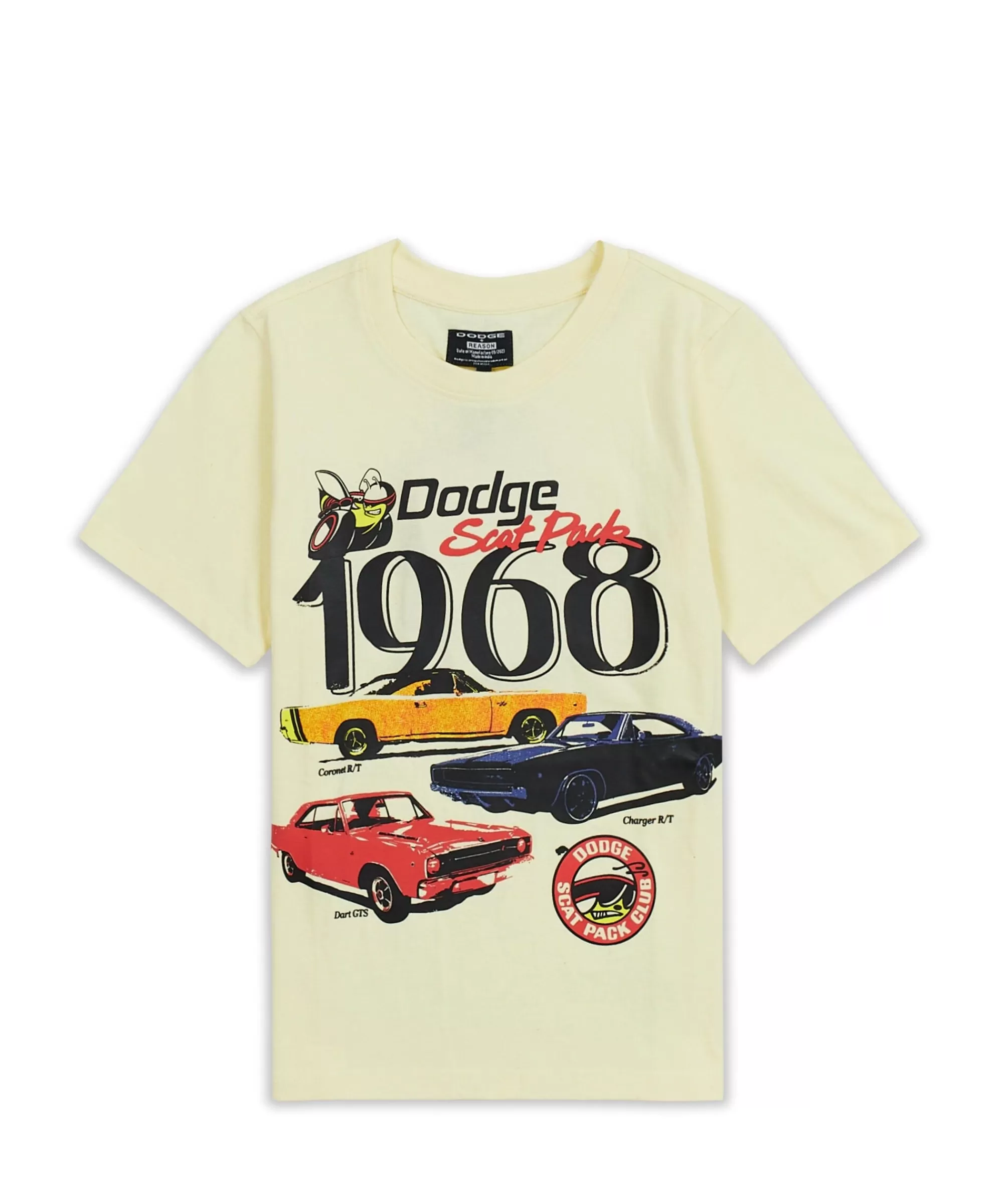 Flash Sale Kids Dodge 1968 Short Sleeve Tee - Khaki Graphic Tees