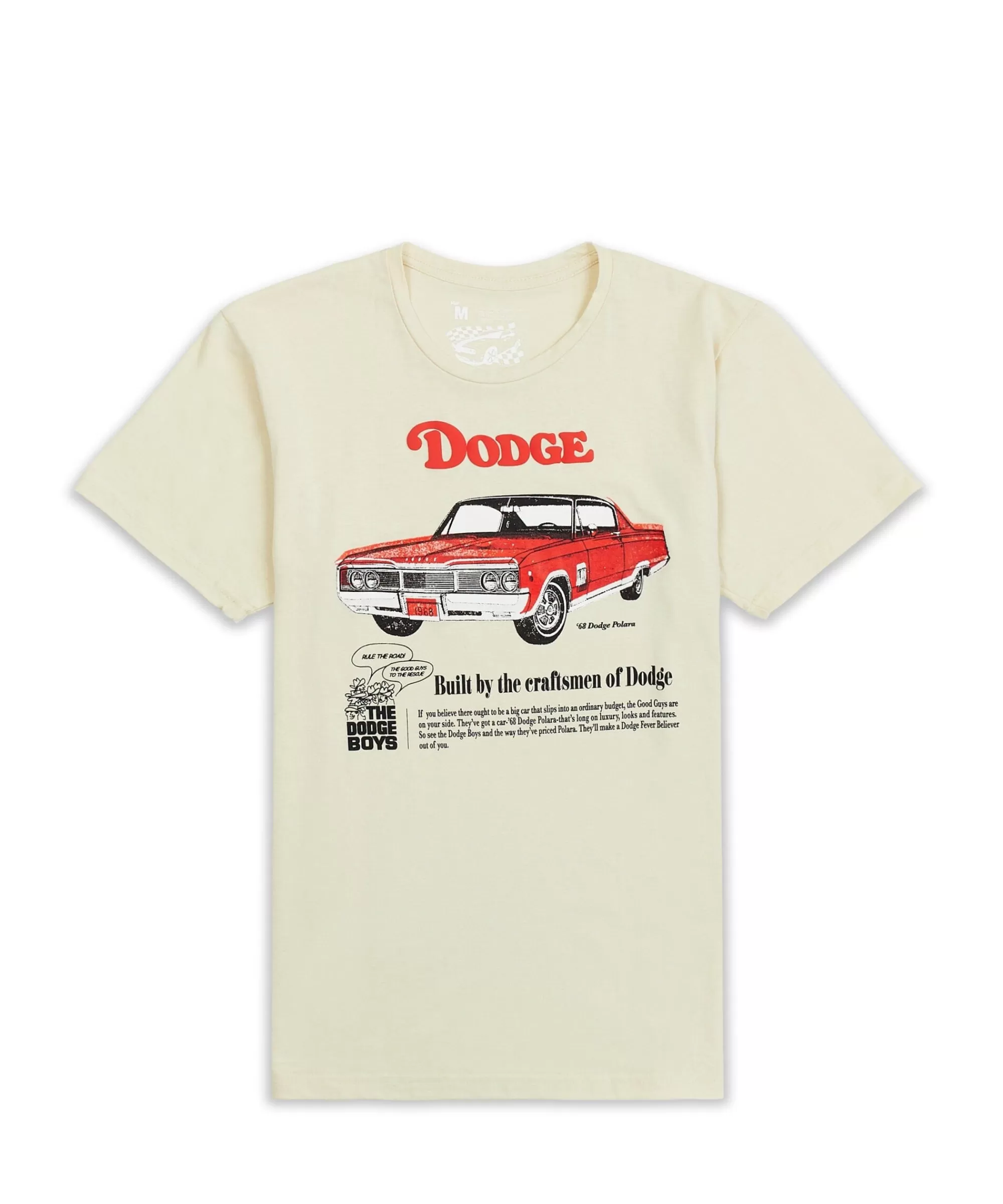 Online Kids Dodge Boys Short Sleeve Tee - Khaki Graphic Tees