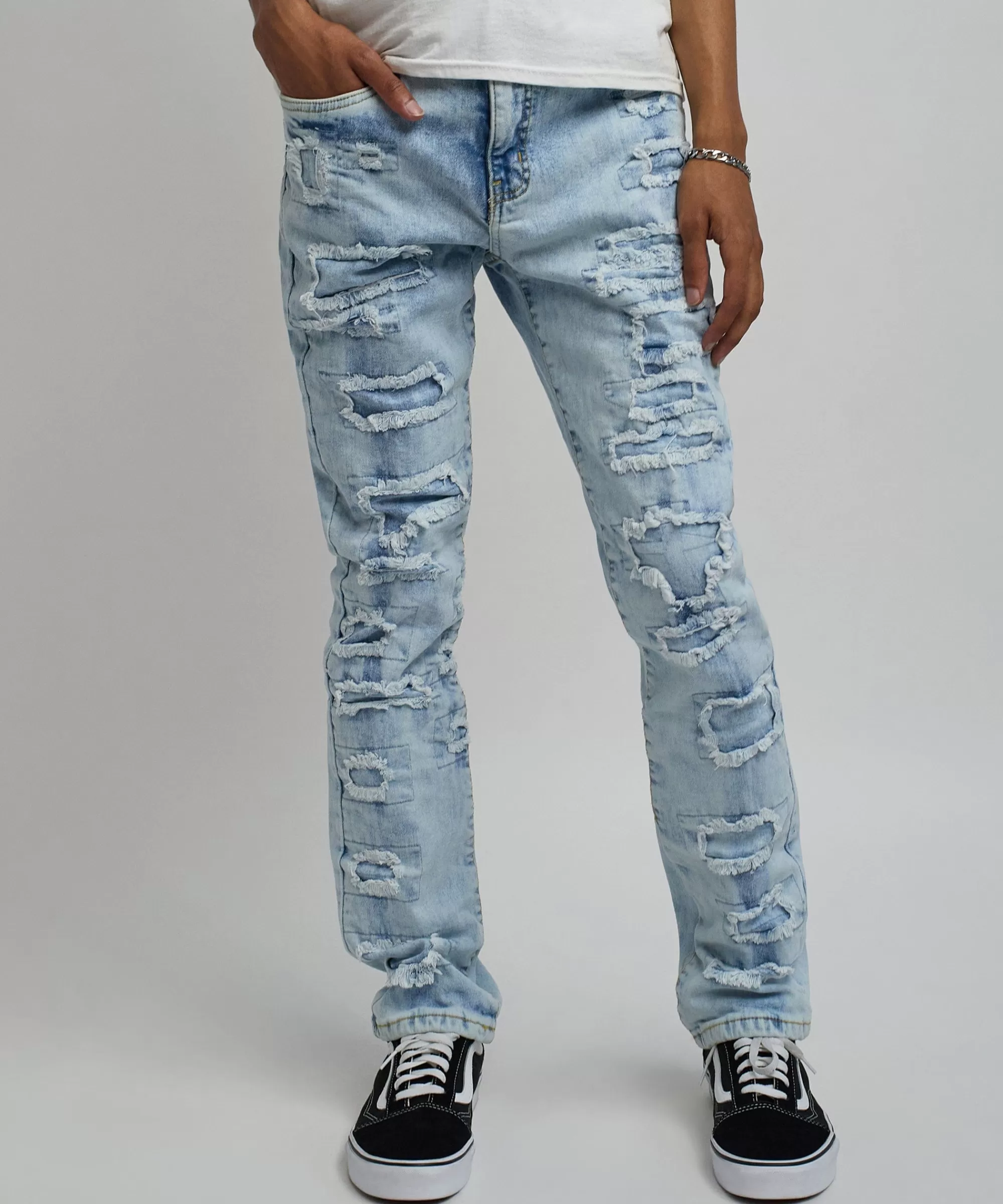 Best Sale Kingwood Distressed Light Wash Denim Jeans Denim Jeans | Shop All Bottoms