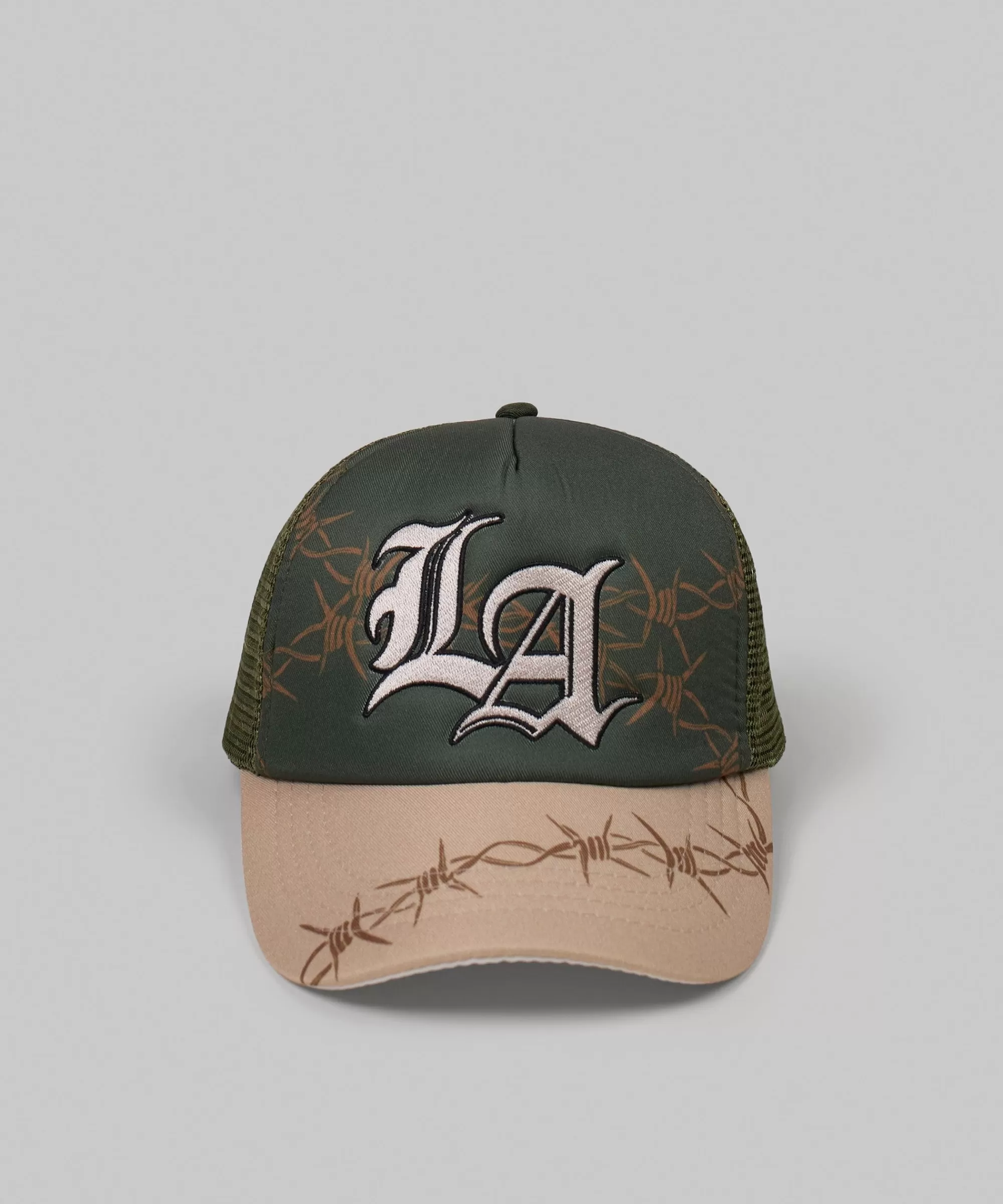 Best LA Embroidery Trucker Hat - Olive Green Hats