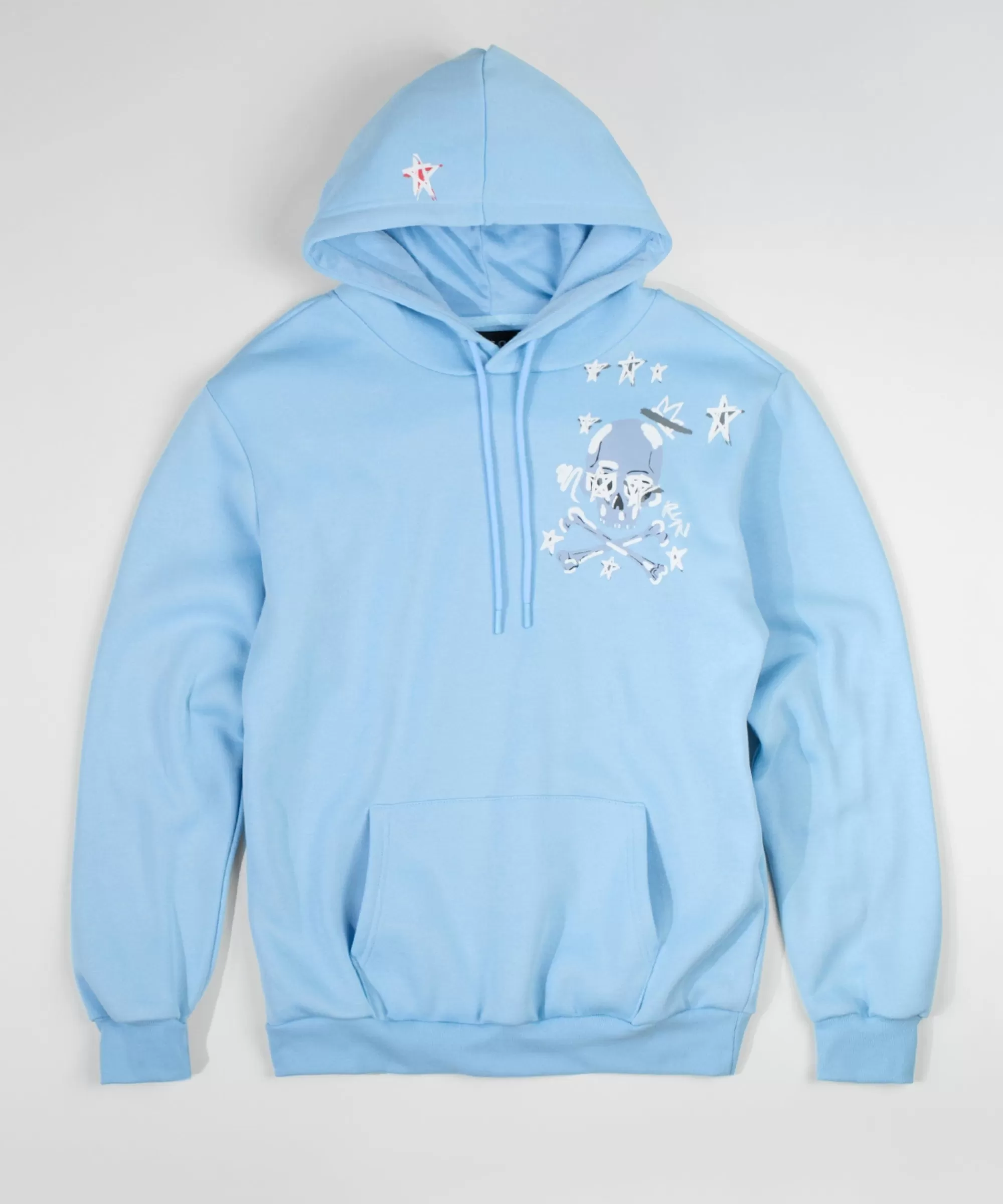 Discount Light The Way Back Print Hoodie - Light Blue Hoodies | Hoodies