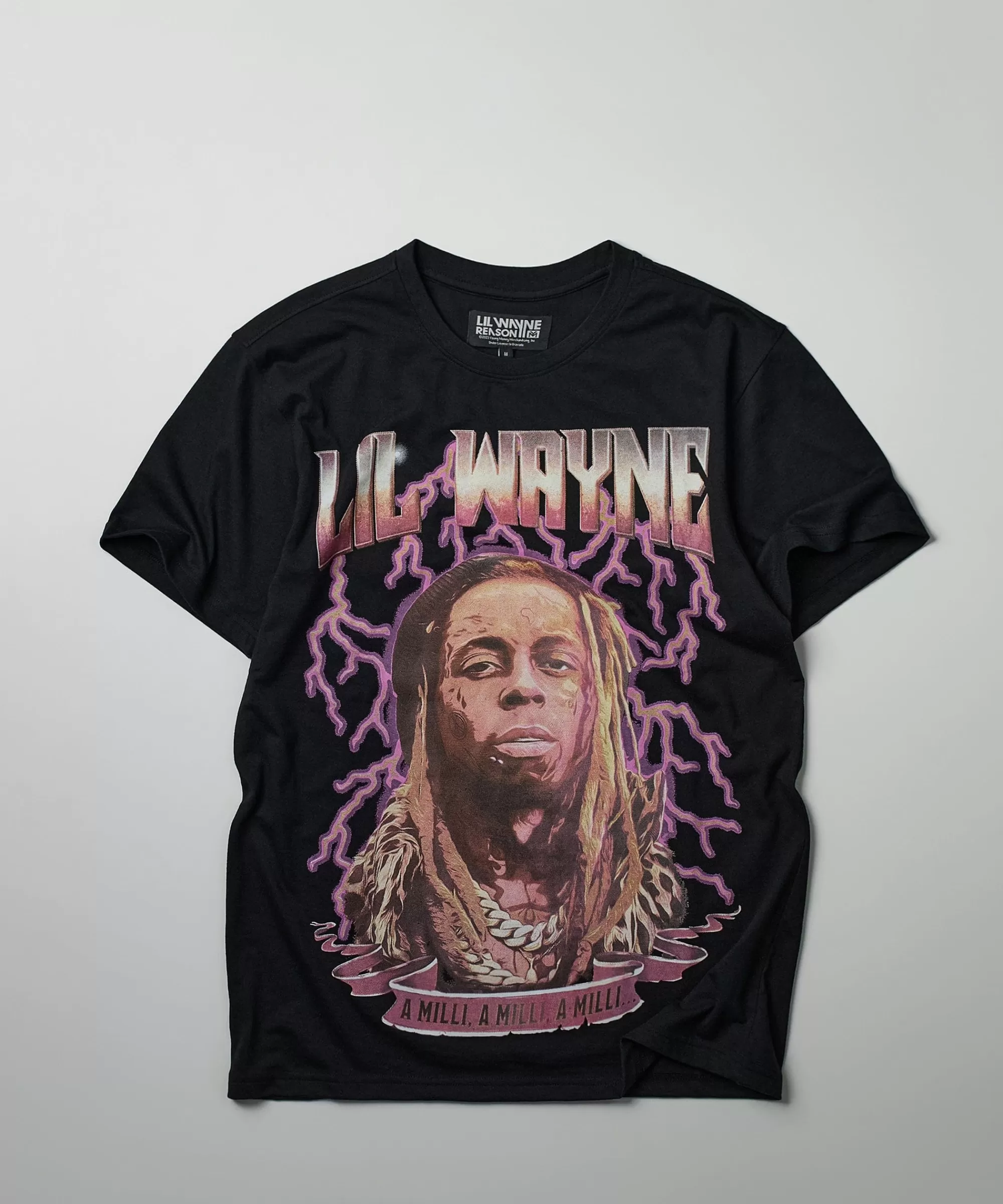 Outlet Lil Wayne A Mili Short Sleeve Tee - Black Graphic Tees