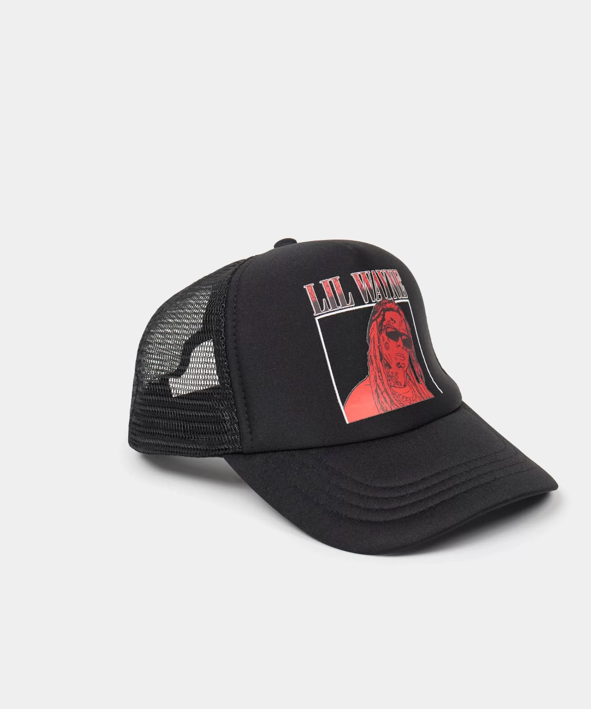 Hot Lil Wayne Box Trucker Hat - Black Hats