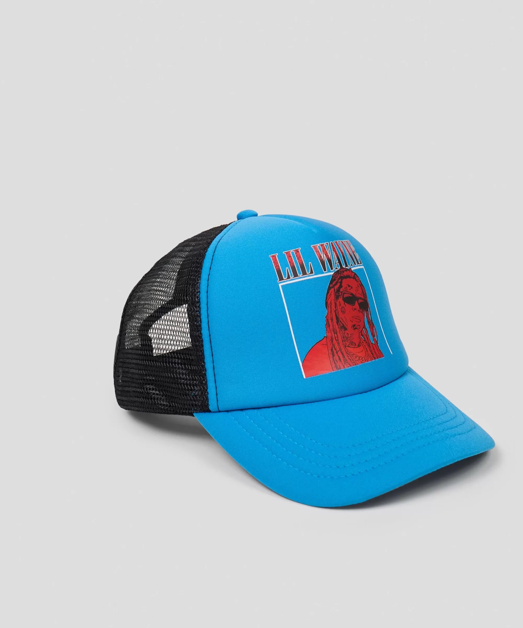 Store Lil Wayne Box Trucker Hat - Blue Hats