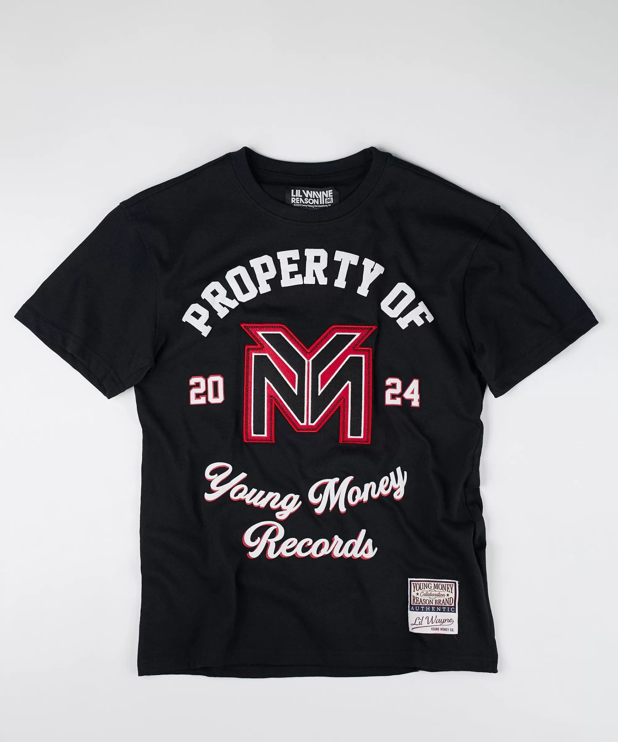 Store Lil Wayne Property Of Short Sleeve Tee - Black Graphic Tees